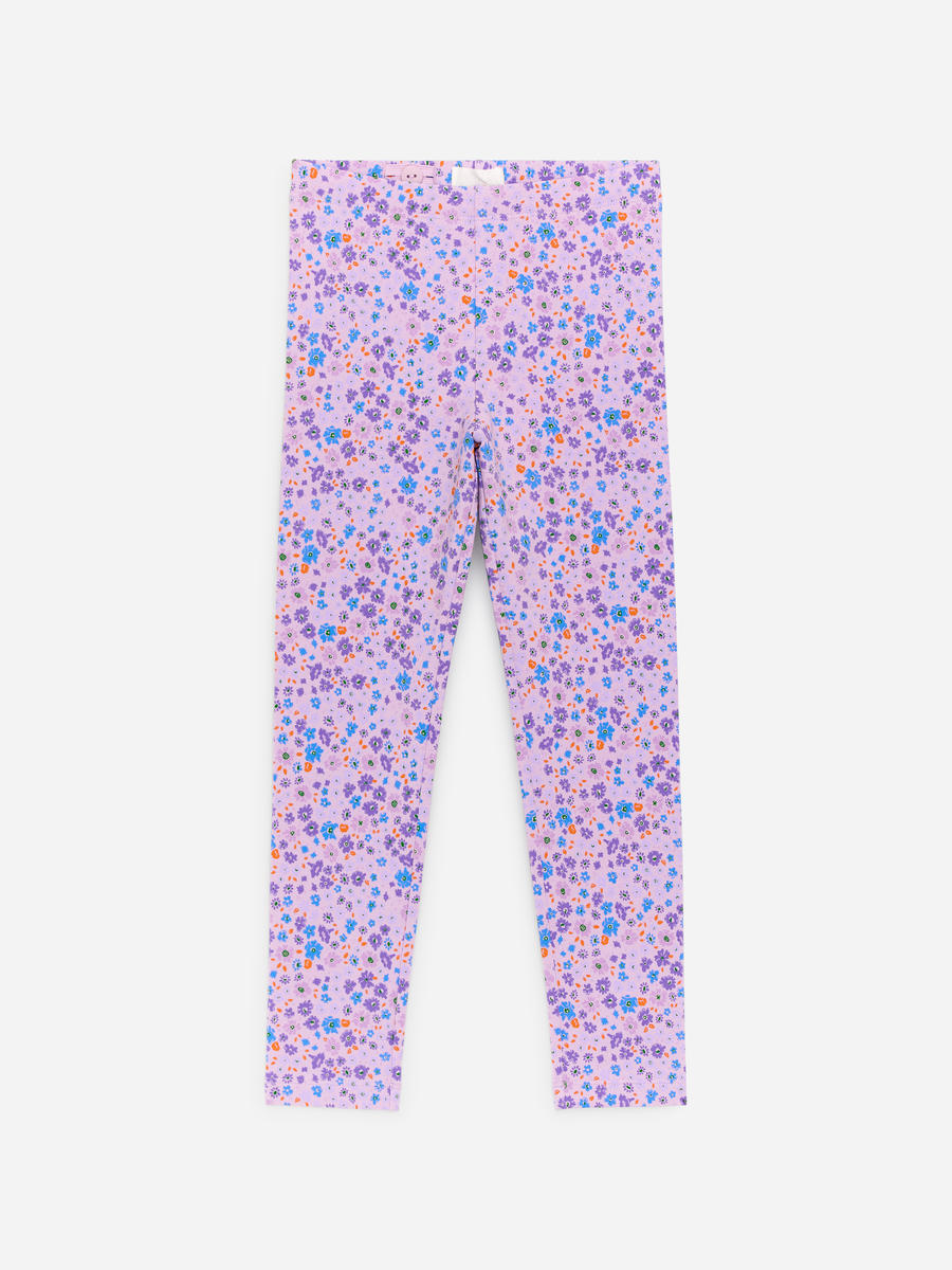 ARKET Girls  Printed Jersey Leggings Purple,  size 86/92