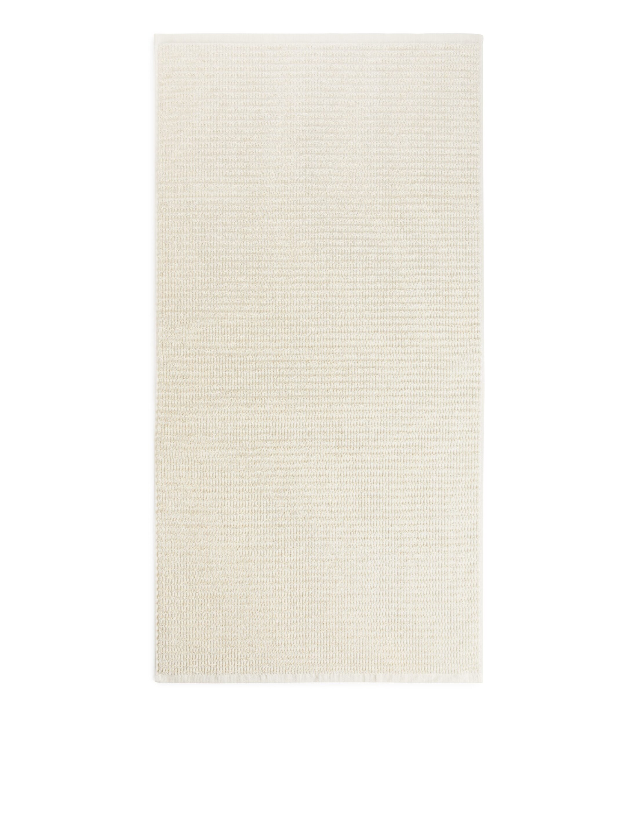 View larger image: Jacquard Woven Bath Towel 70 x 140 cm - Off White - Home All | H&M GB 1