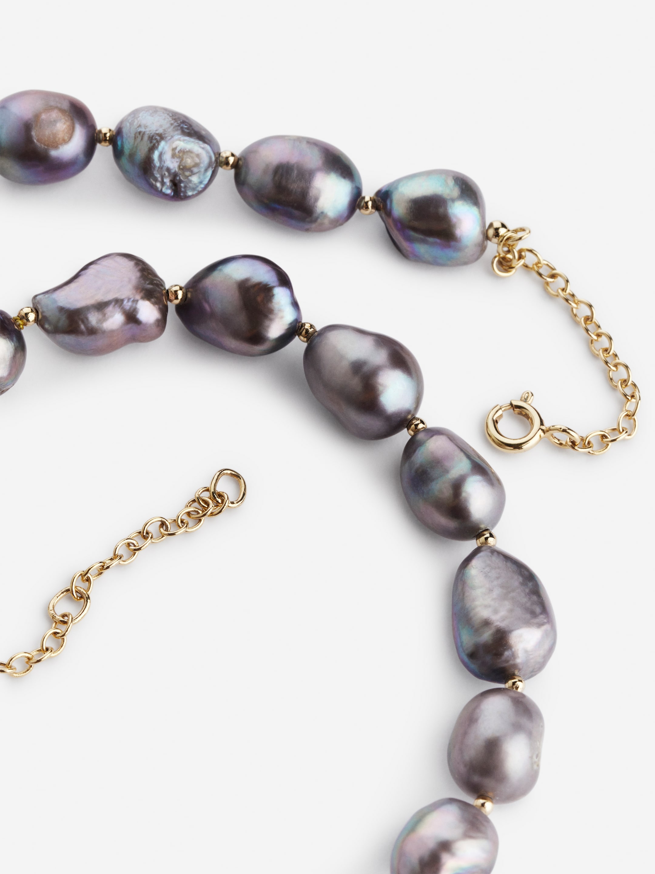Freshwater Pearl Necklace - Dark Pearl/Gold - Women - StillMedia/DescriptiveDetail - 2