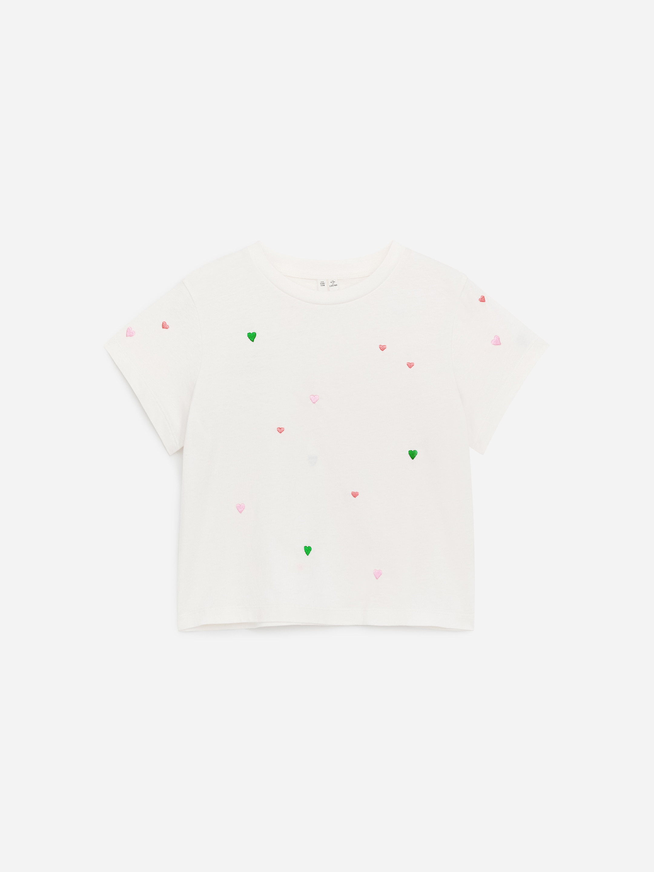 Embroidered T-Shirt-#EEEDE4-18056