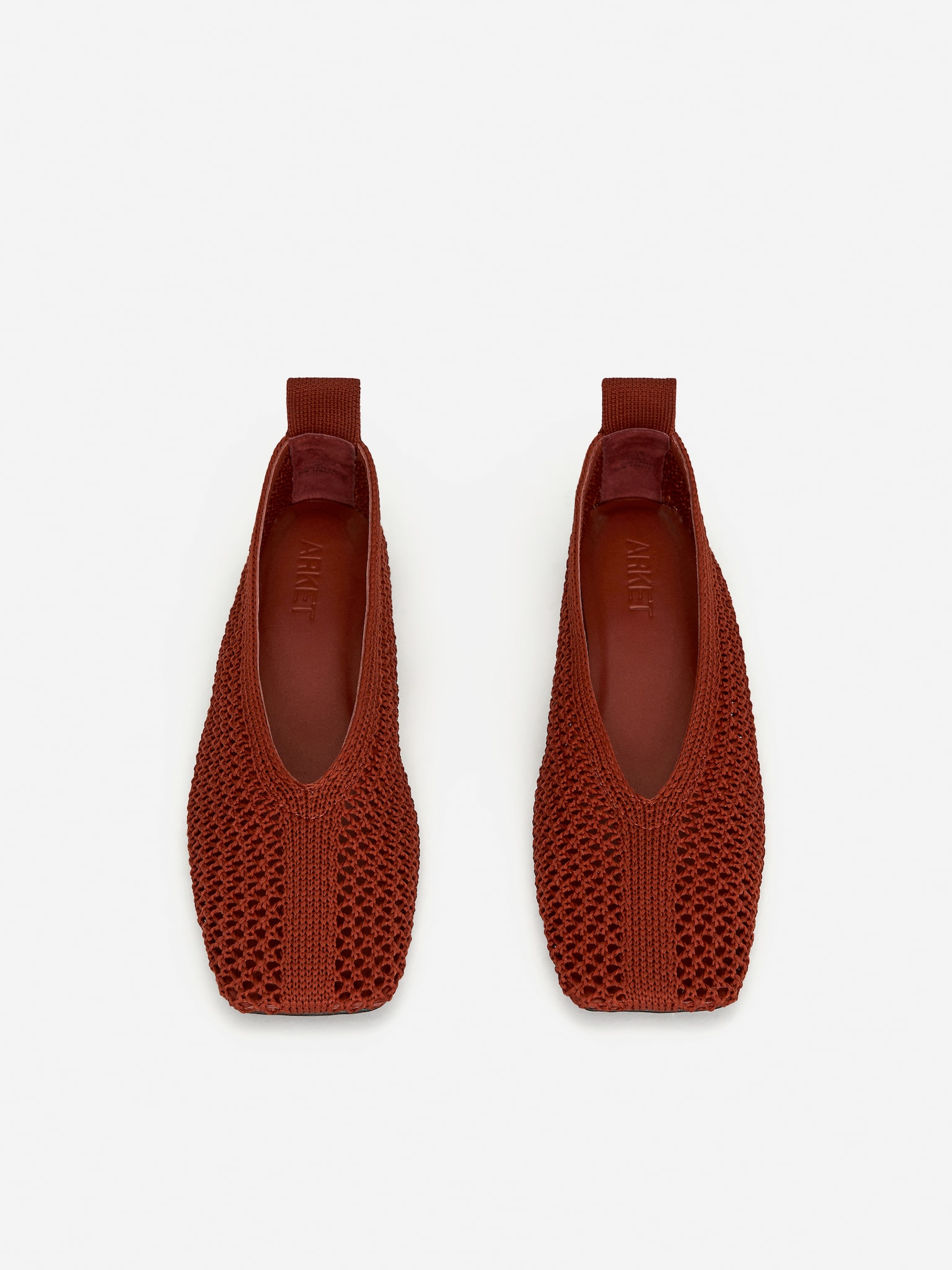 Knitted Ballerina - Rust/Black/Off White - 7