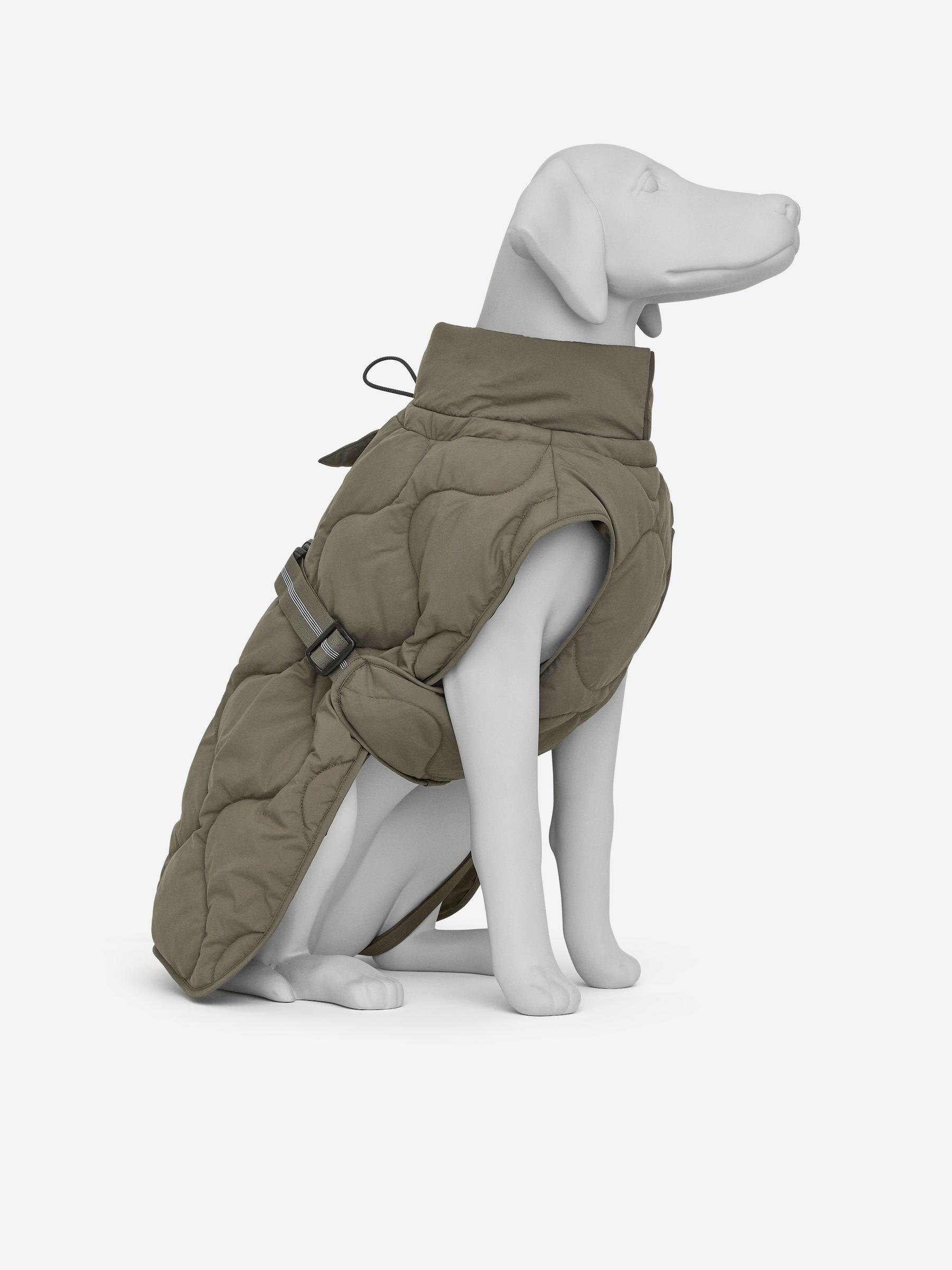 Dog Puffer Jacket-#5D5950-16588