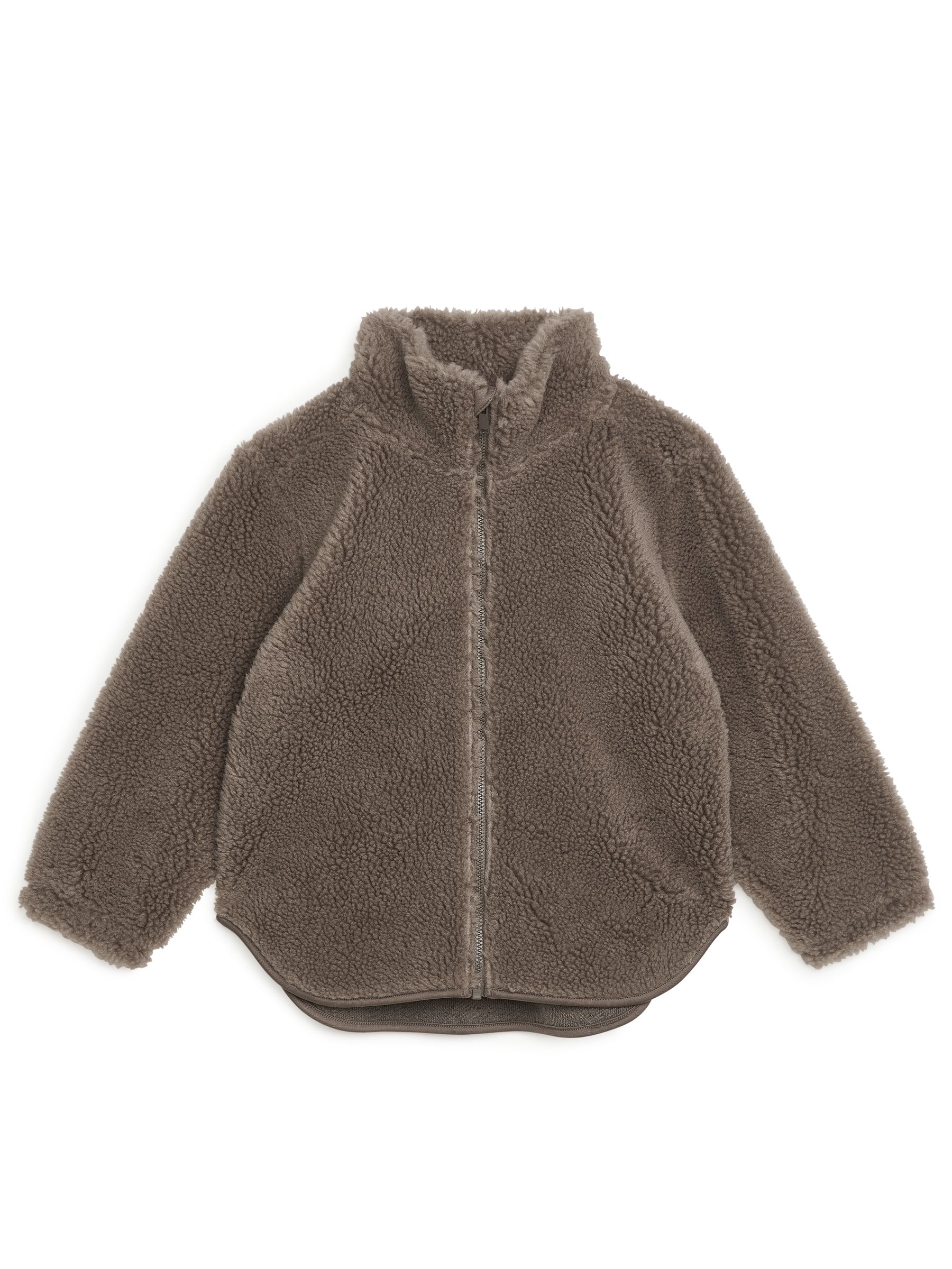 Fleecejacke - Dunkles Taupe - Kinder - StillMedia/DescriptiveStillLife - 3