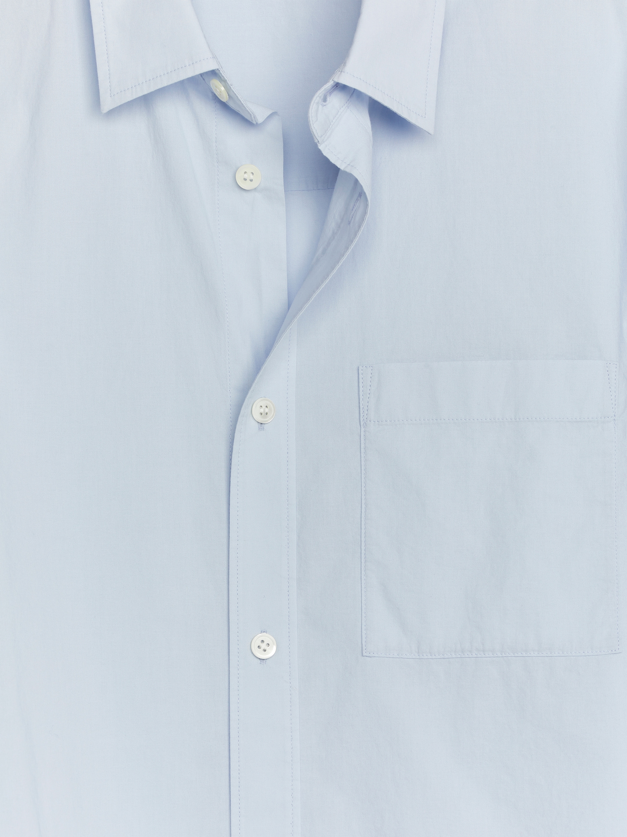 Relaxed Poplin Shirt - Light Blue - Regular fit - Men - StillMedia/DescriptiveDetail - 2