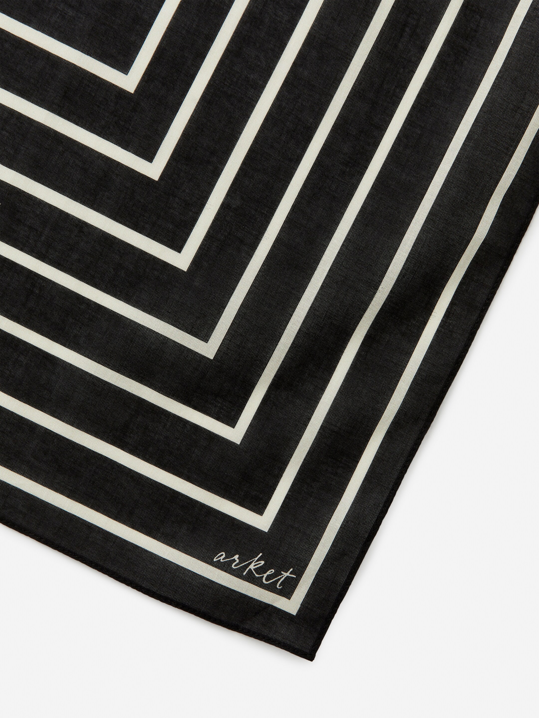 Visa större bild: Bomullsbandana - Svart/vit - HERR | H&M FI 3