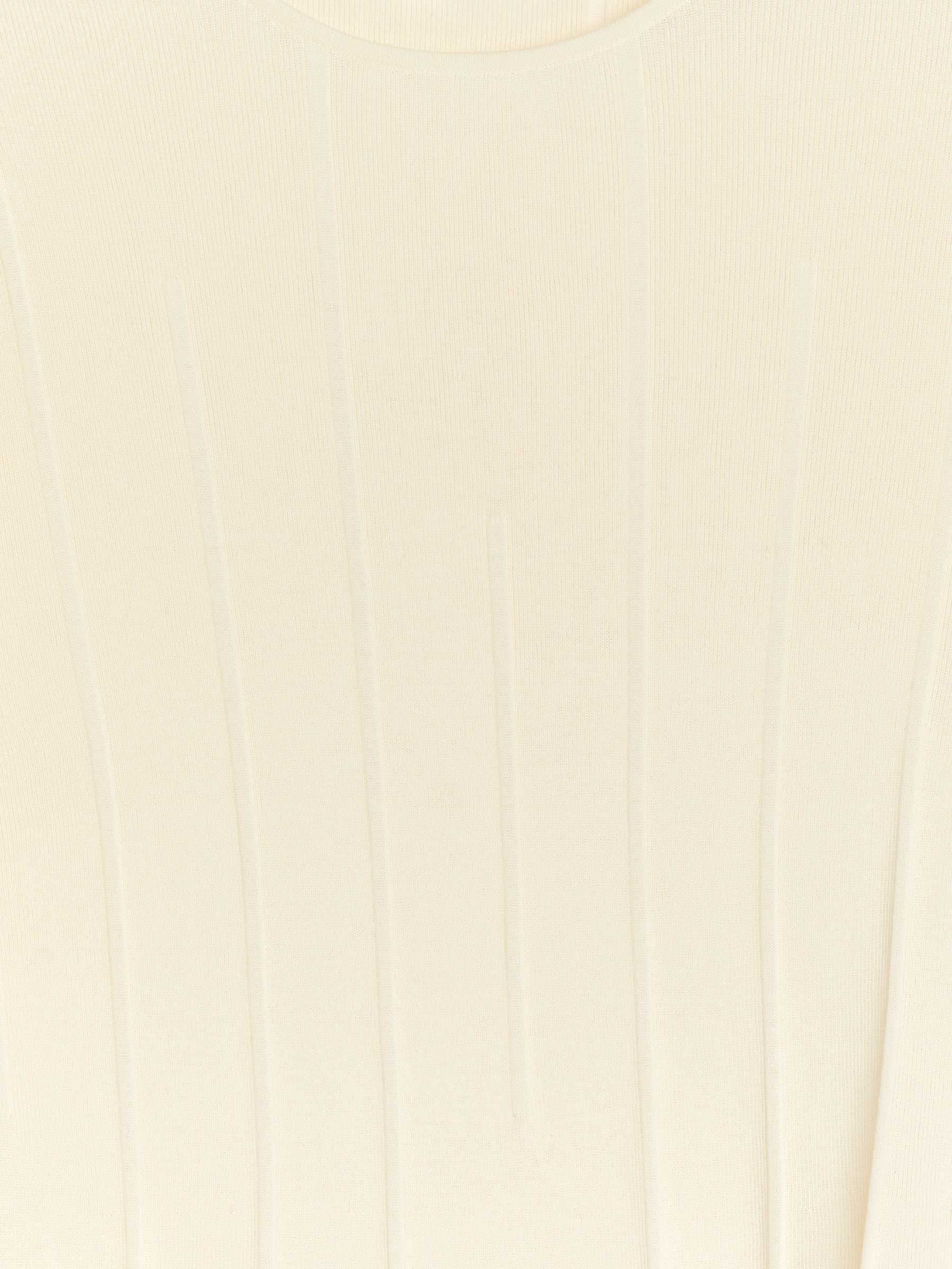 Top z prążkowanej dzianiny - Kremowy - Wąski fason - Women - StillMedia/DescriptiveDetail - 1