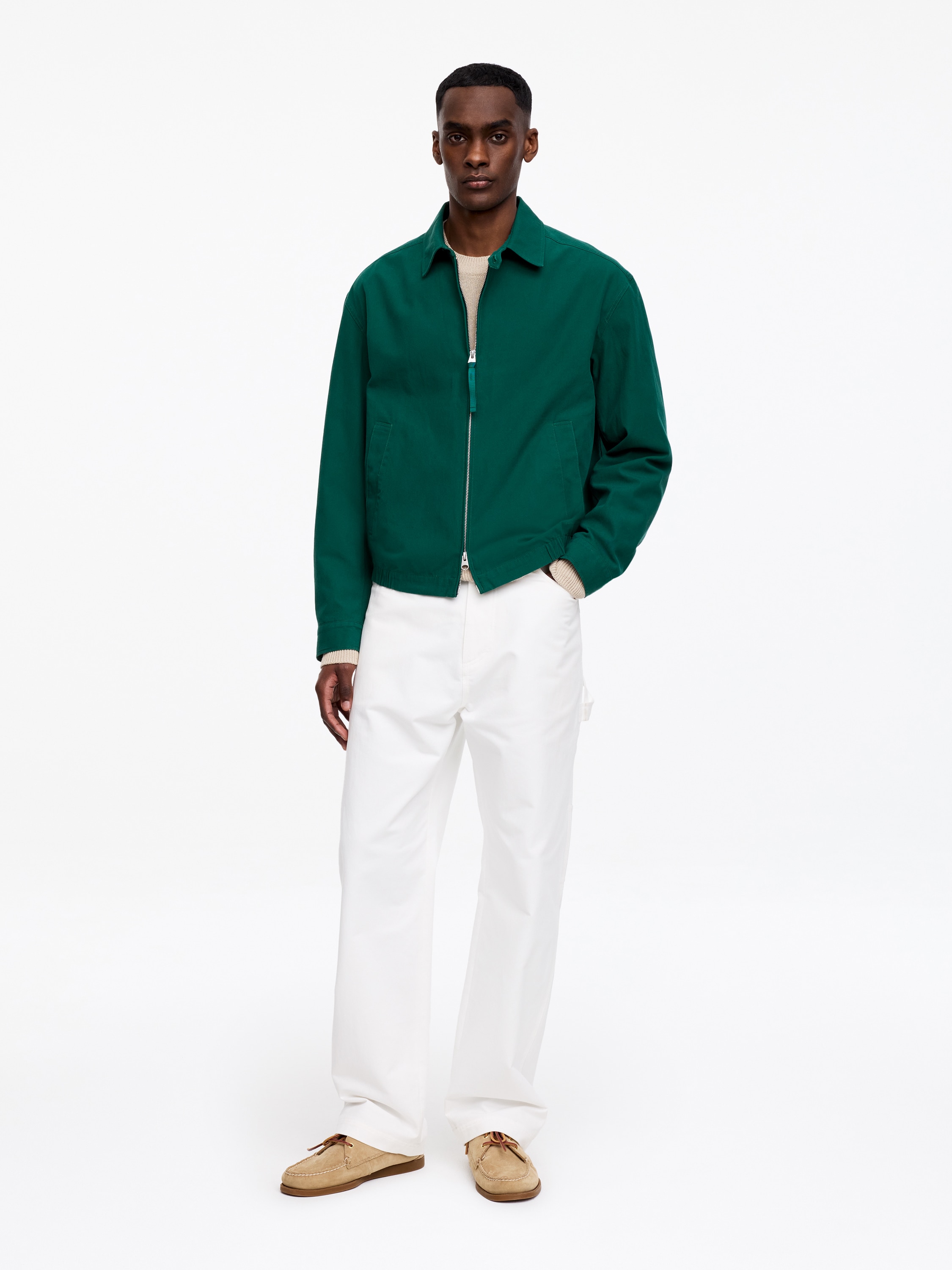 Blouson in cotone - Verde/Giallo