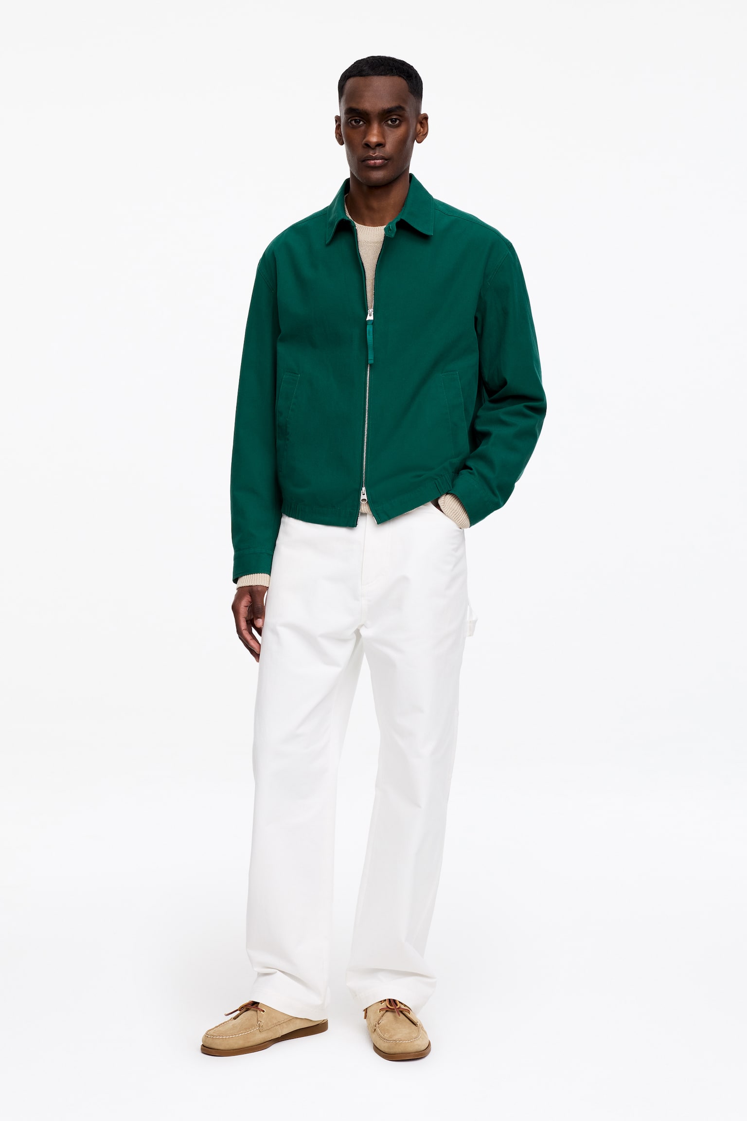 Blouson en coton - Vert/Jaune - 1