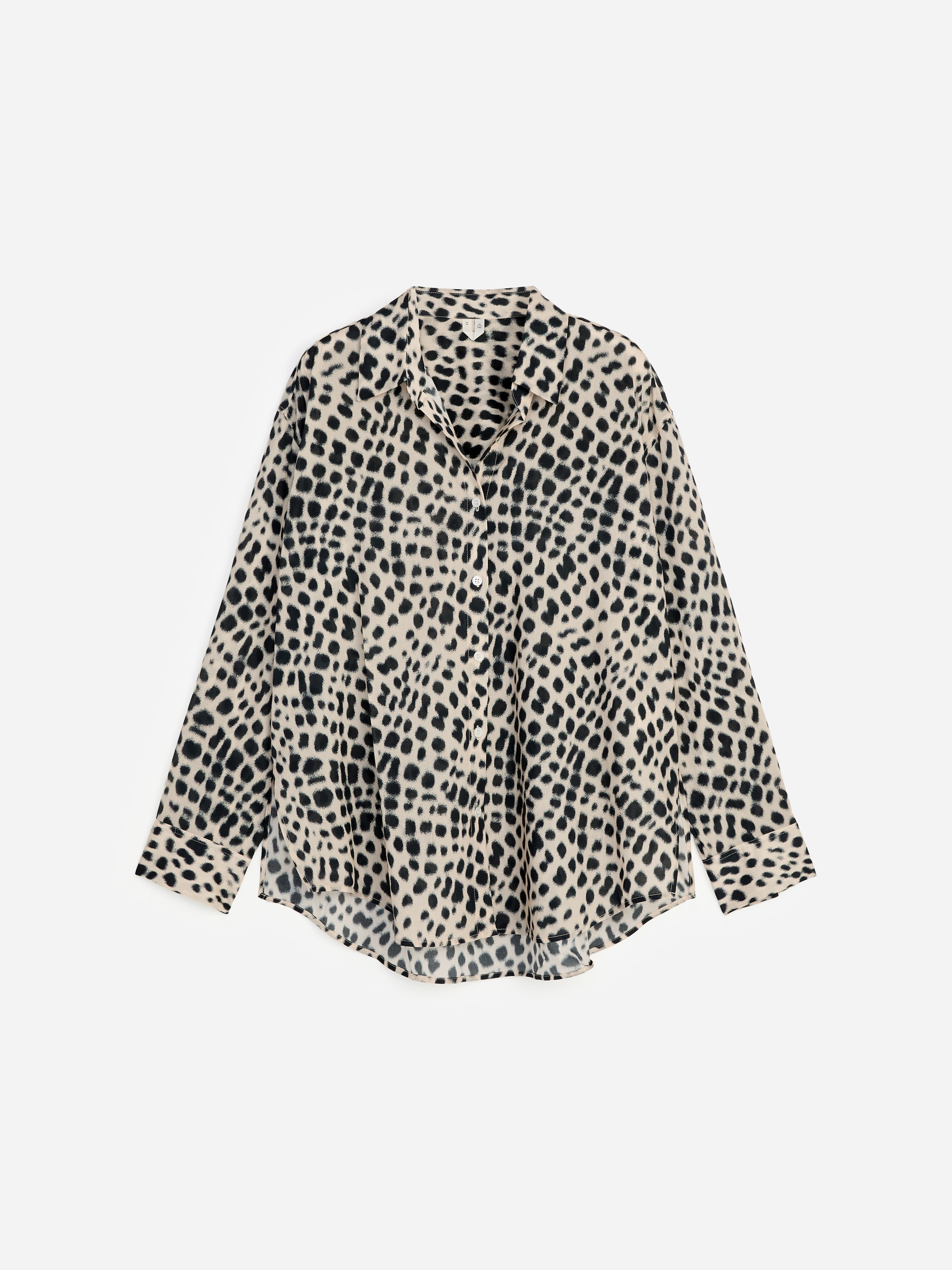 Camisa tipo popover en mezcla de lyocell - Negro - Corte estándar - Women - StillMedia/DescriptiveStillLife - 1