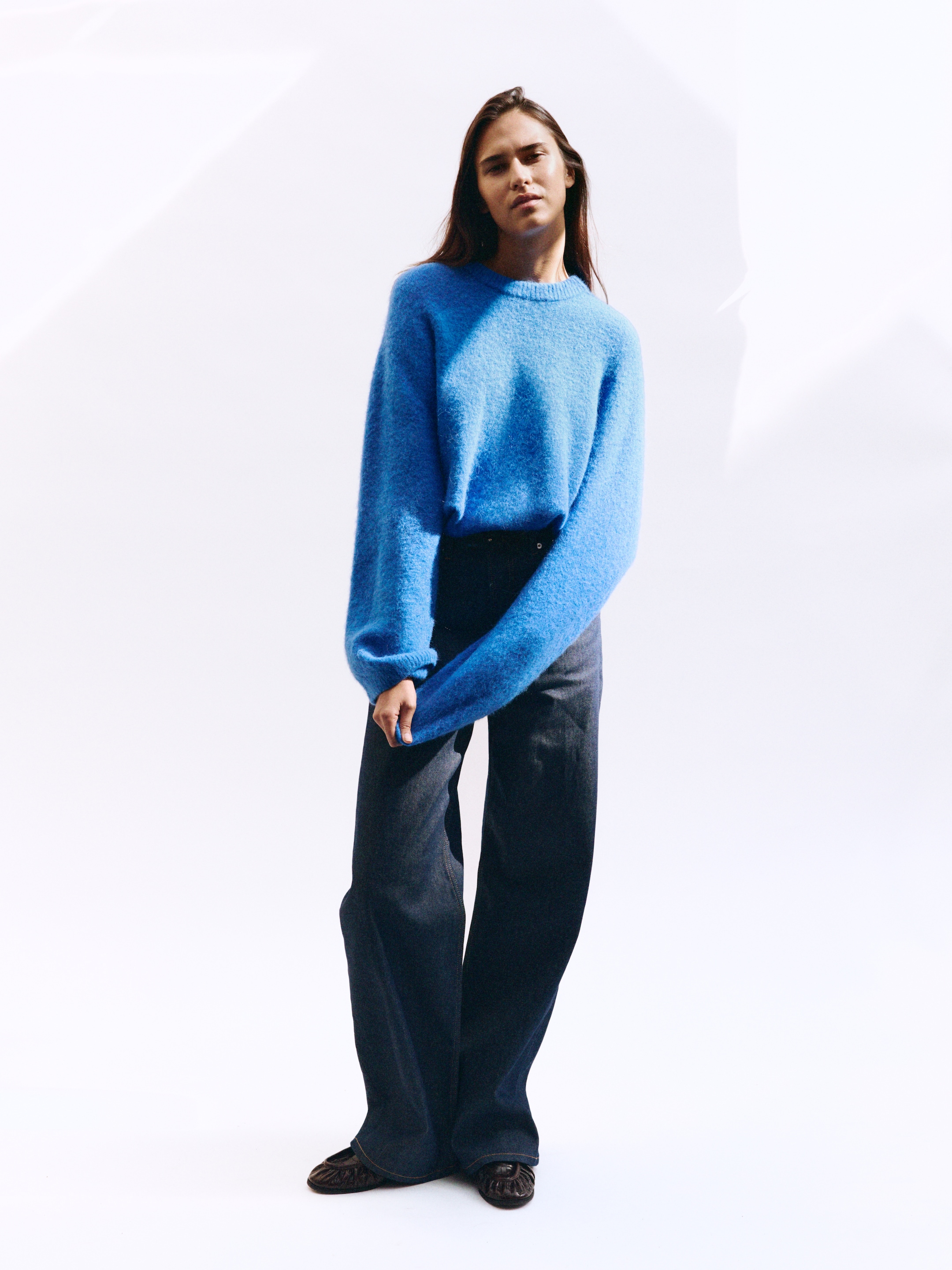 Pullover aus Alpakawolle und Wolle - Blau - Oversize - women - StillMedia/Environmental - 1