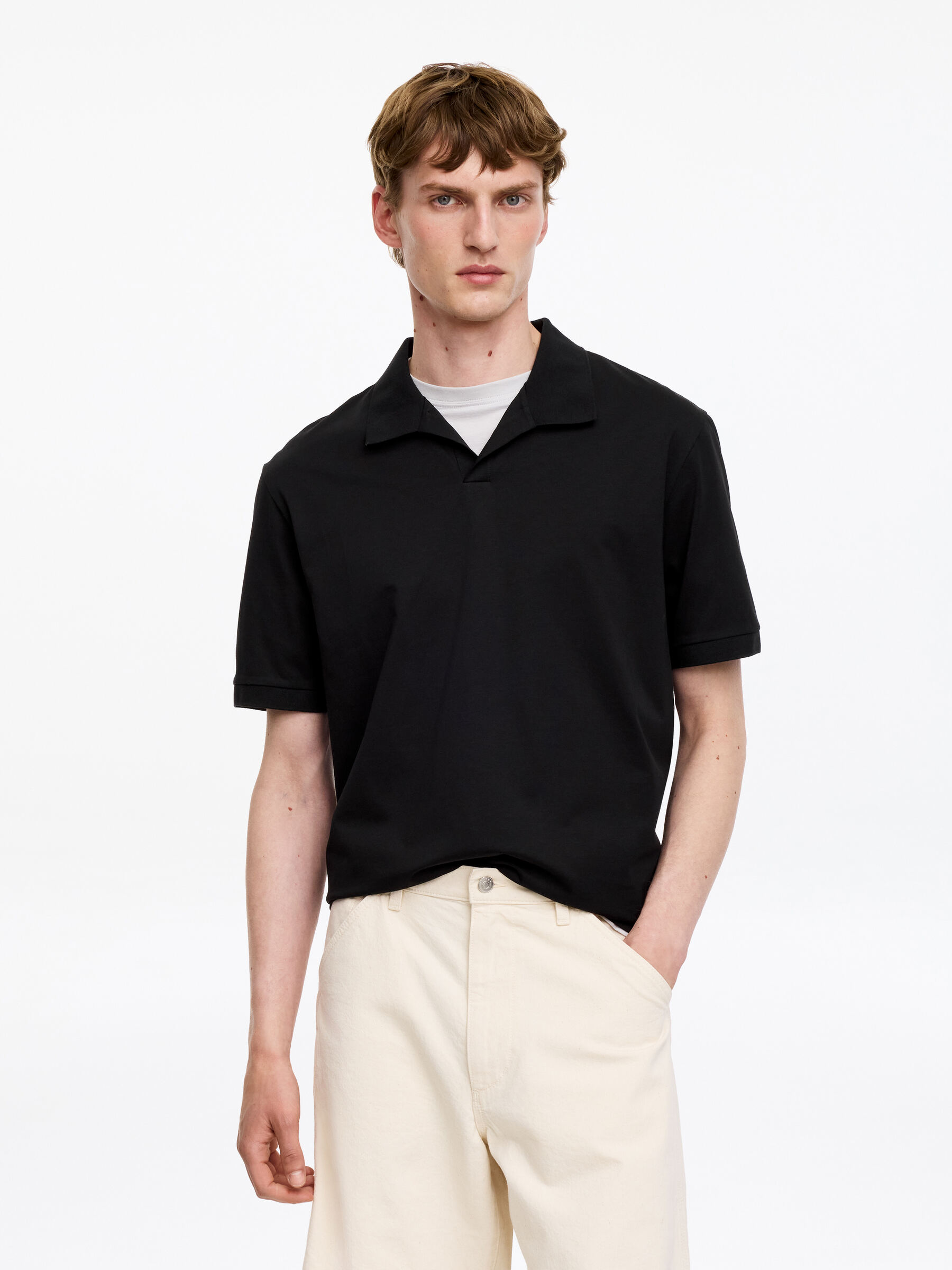 Short-Sleeve Polo Shirt-#272627-19669