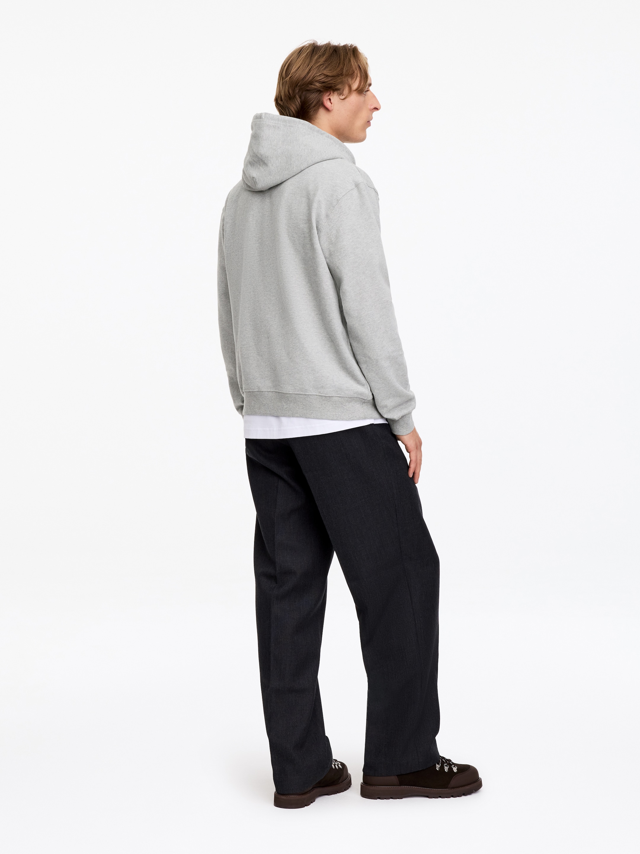 Bluza z kapturem - Grey Melange - Fason normalny - men - StillMedia/Lookbook - 5
