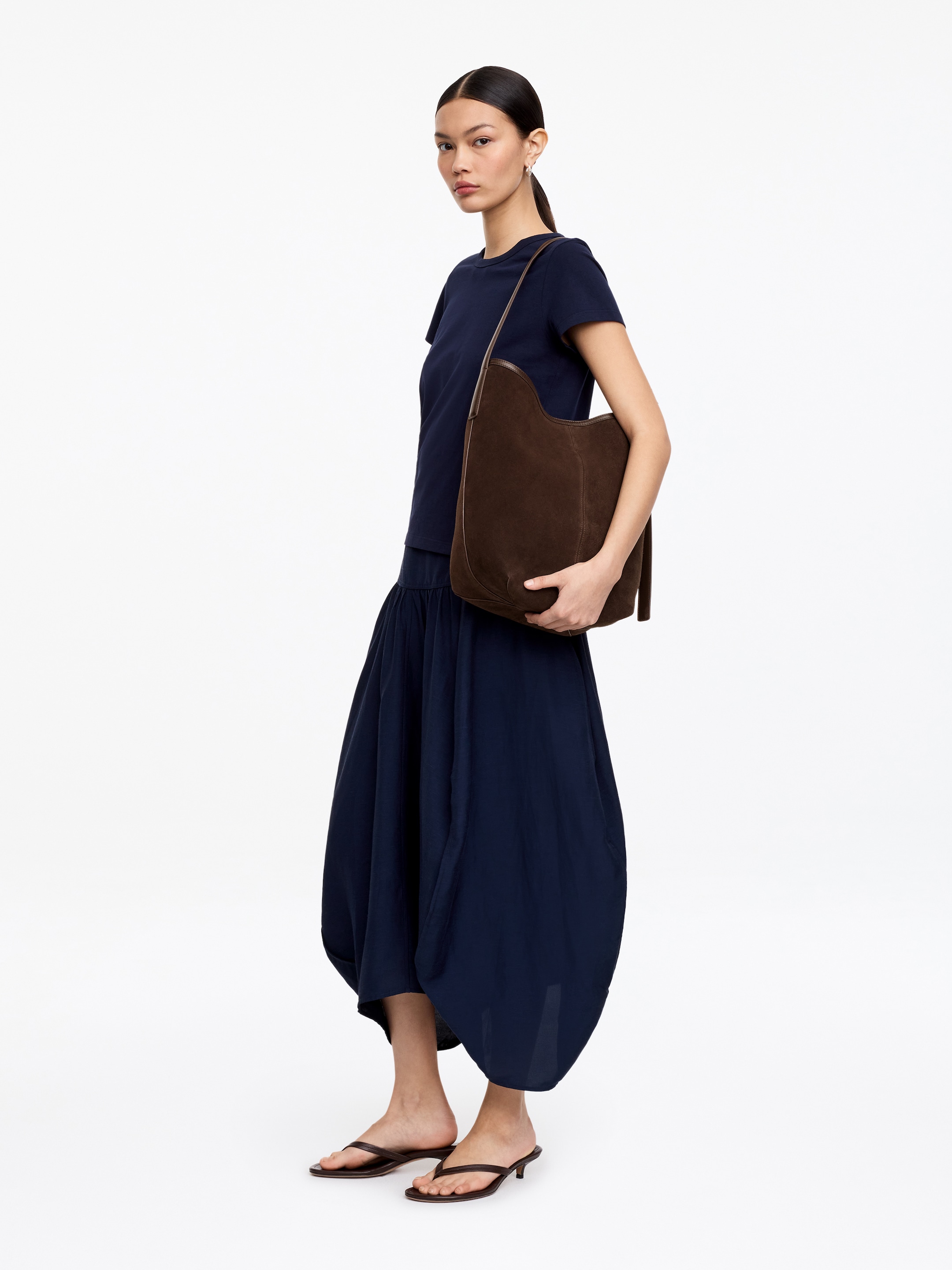 Split Suede Bucket Tote - Brown - Women - StillMedia/Lookbook - 6