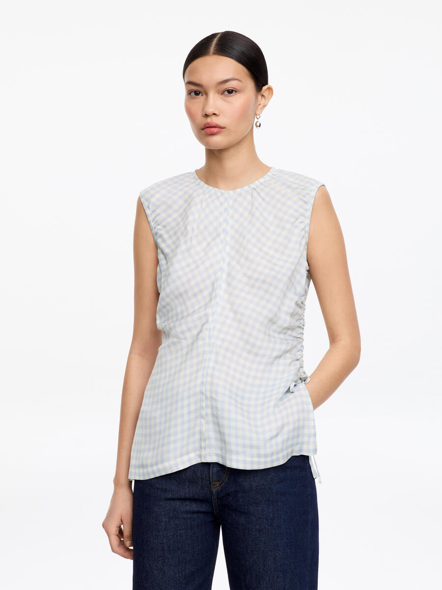 ARKET Women's  Drawstring Top Blue,  size 44