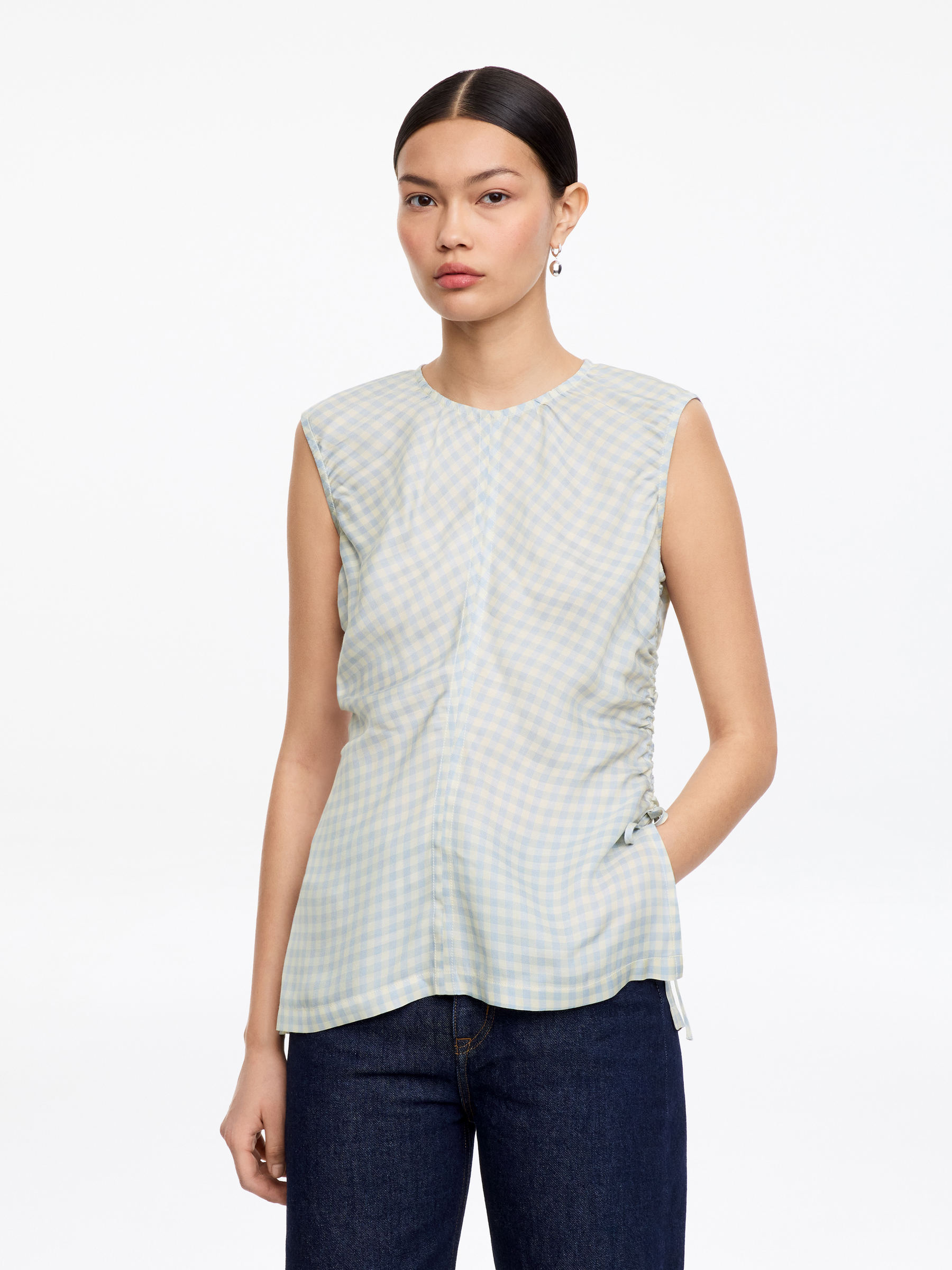 Oberteil mit Raffung-#D0D7E6-18651