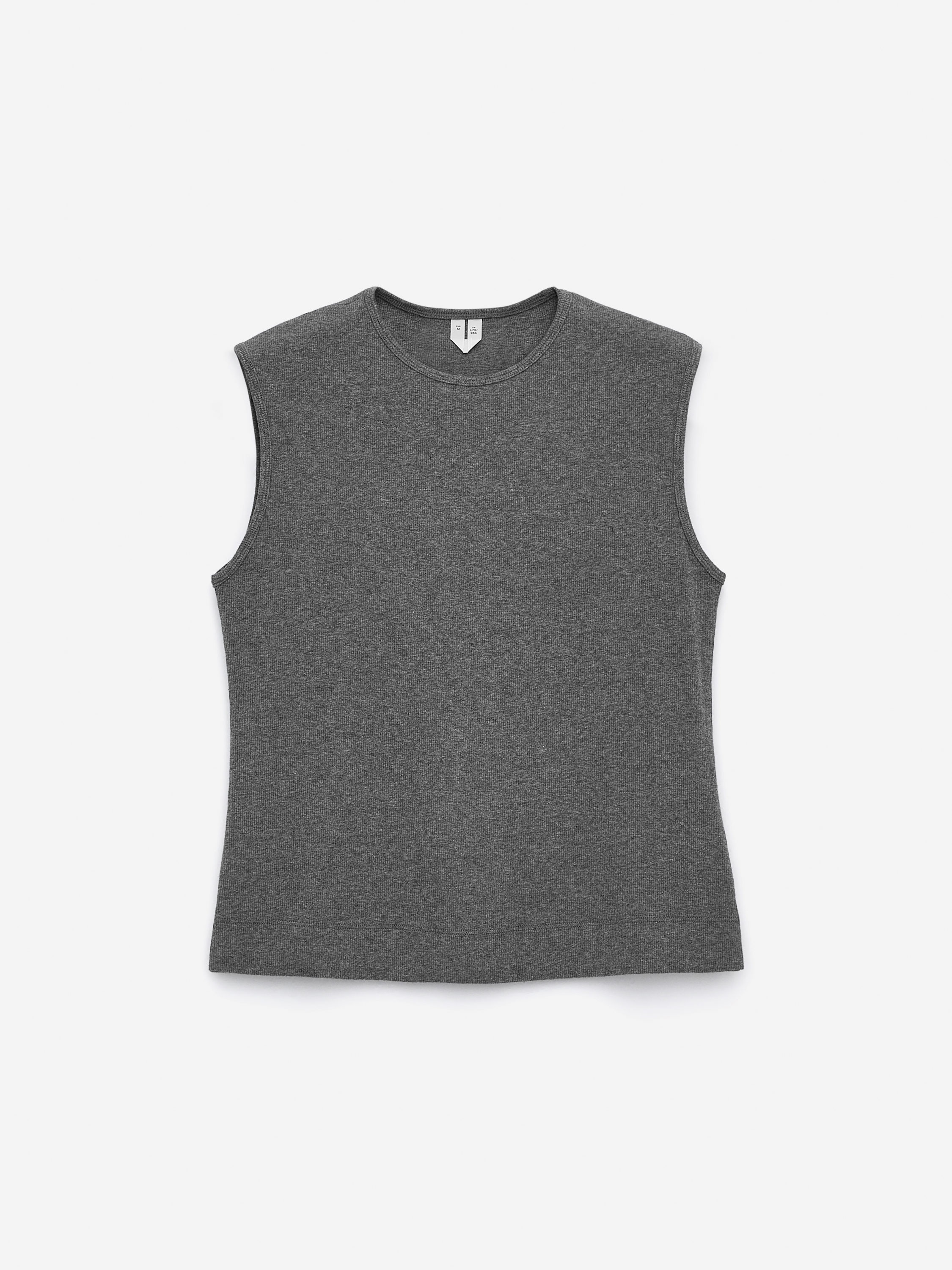 Rib Tank Top-#8D8E91-16069