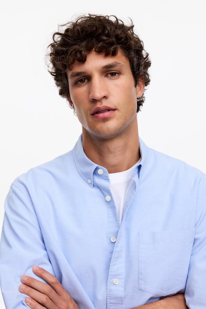 Regular Oxford Shirt-Light Blue - 5