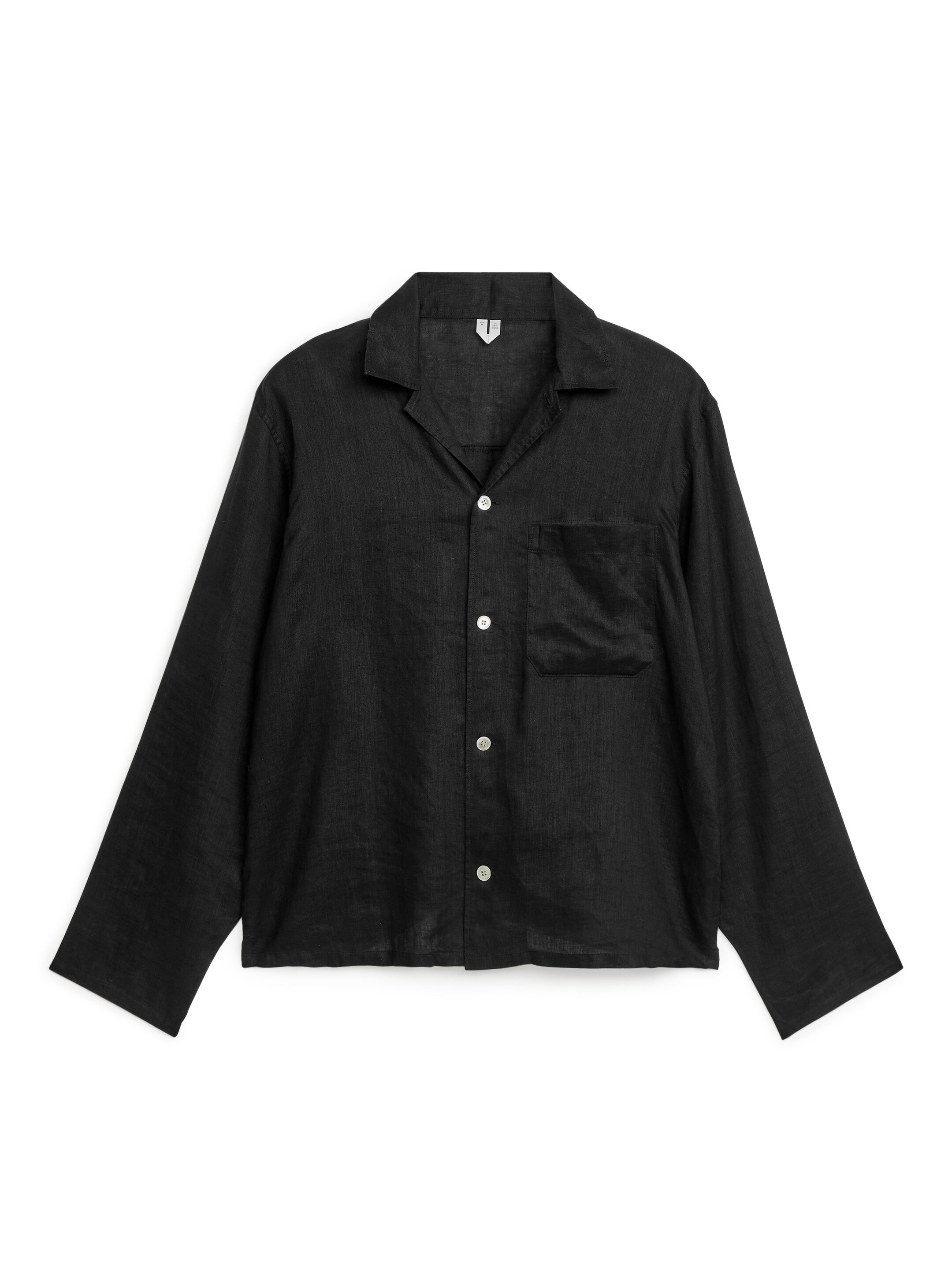 Zobacz większy obraz: Linen Shirt - Czarny - ON | H&M PL 2