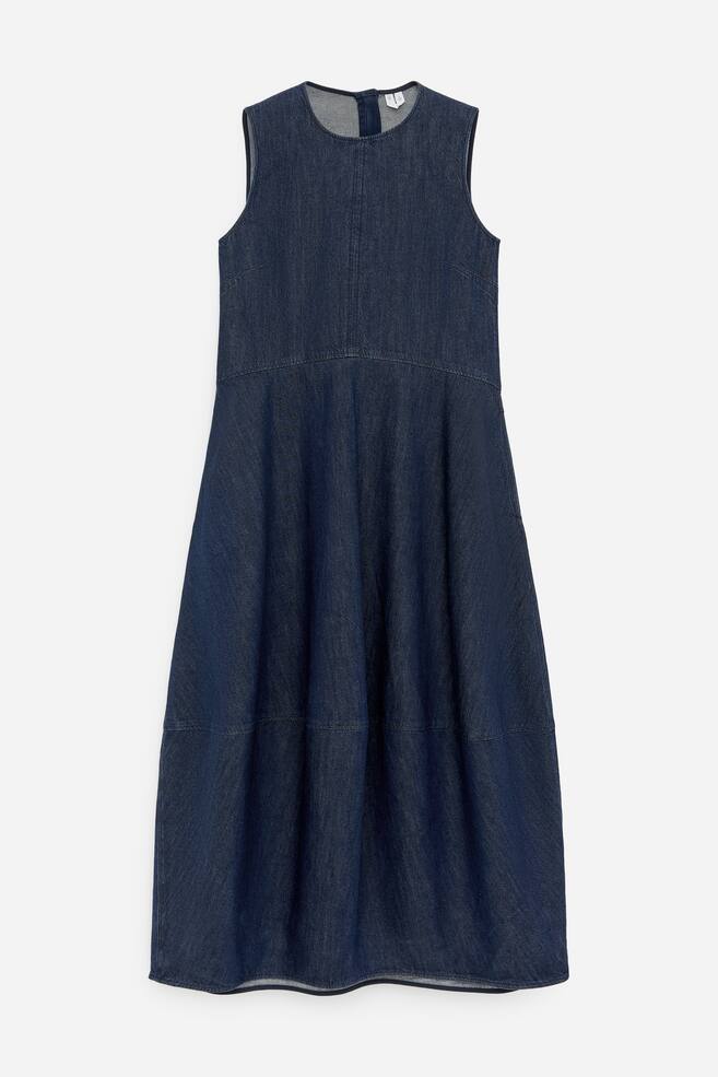 Robe barrel en jean - Bleu foncé - 1