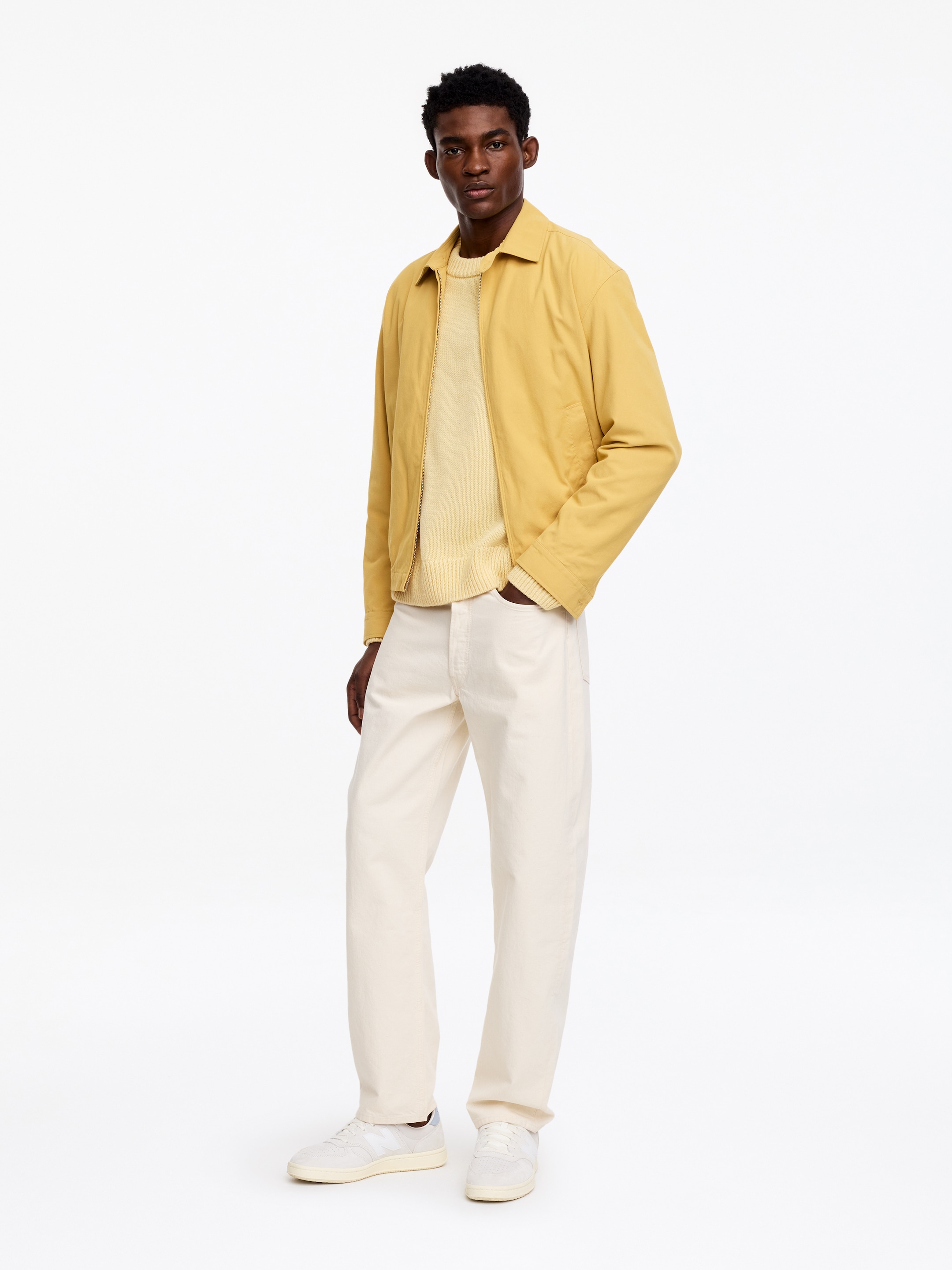 Maglione in lana pesante - Giallo chiaro - Relaxed fit - Men - StillMedia/Lookbook - 4
