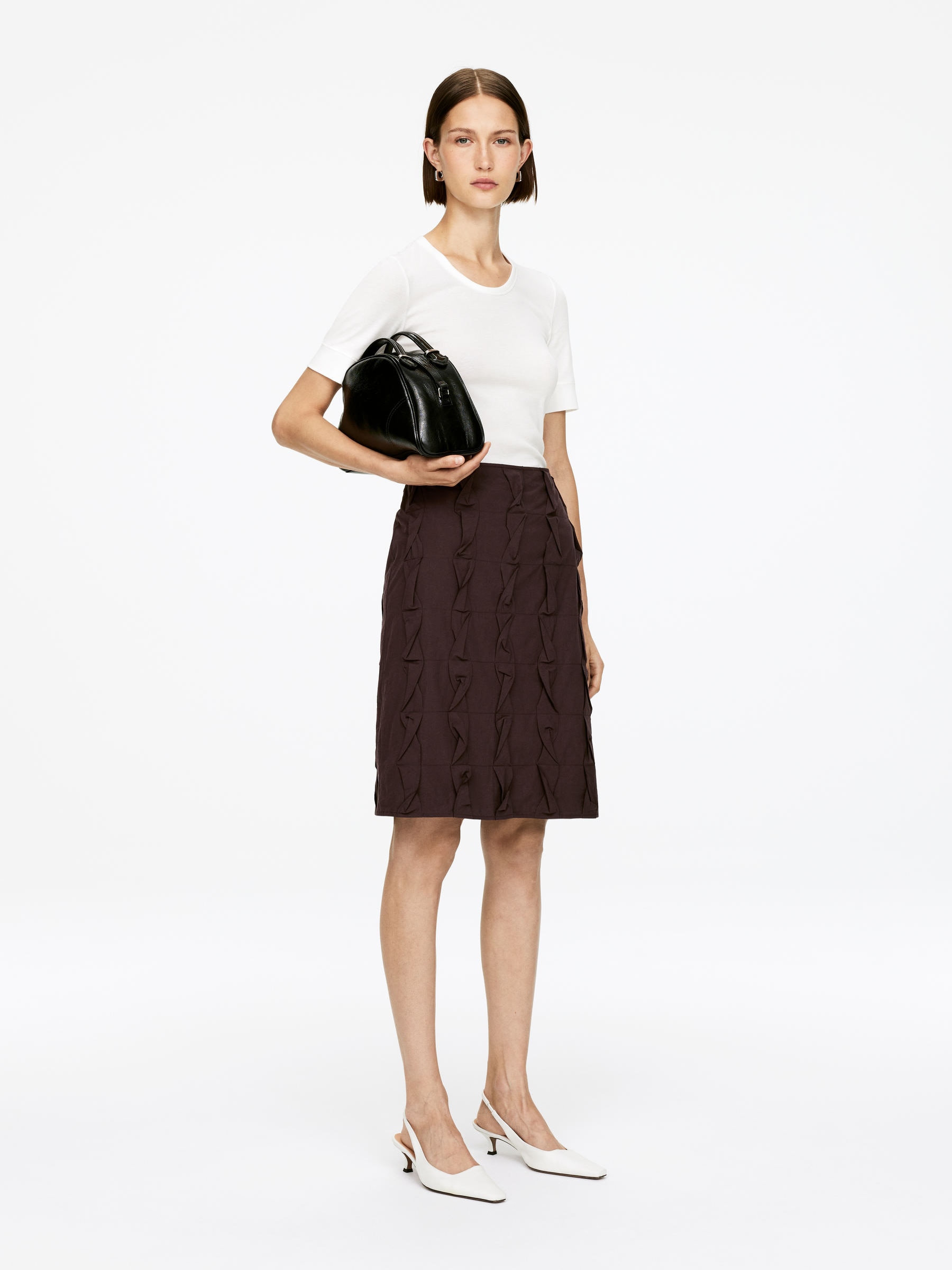 Frill Skirt - Brown - Regular fit - Women - StillMedia/Lookbook - 5