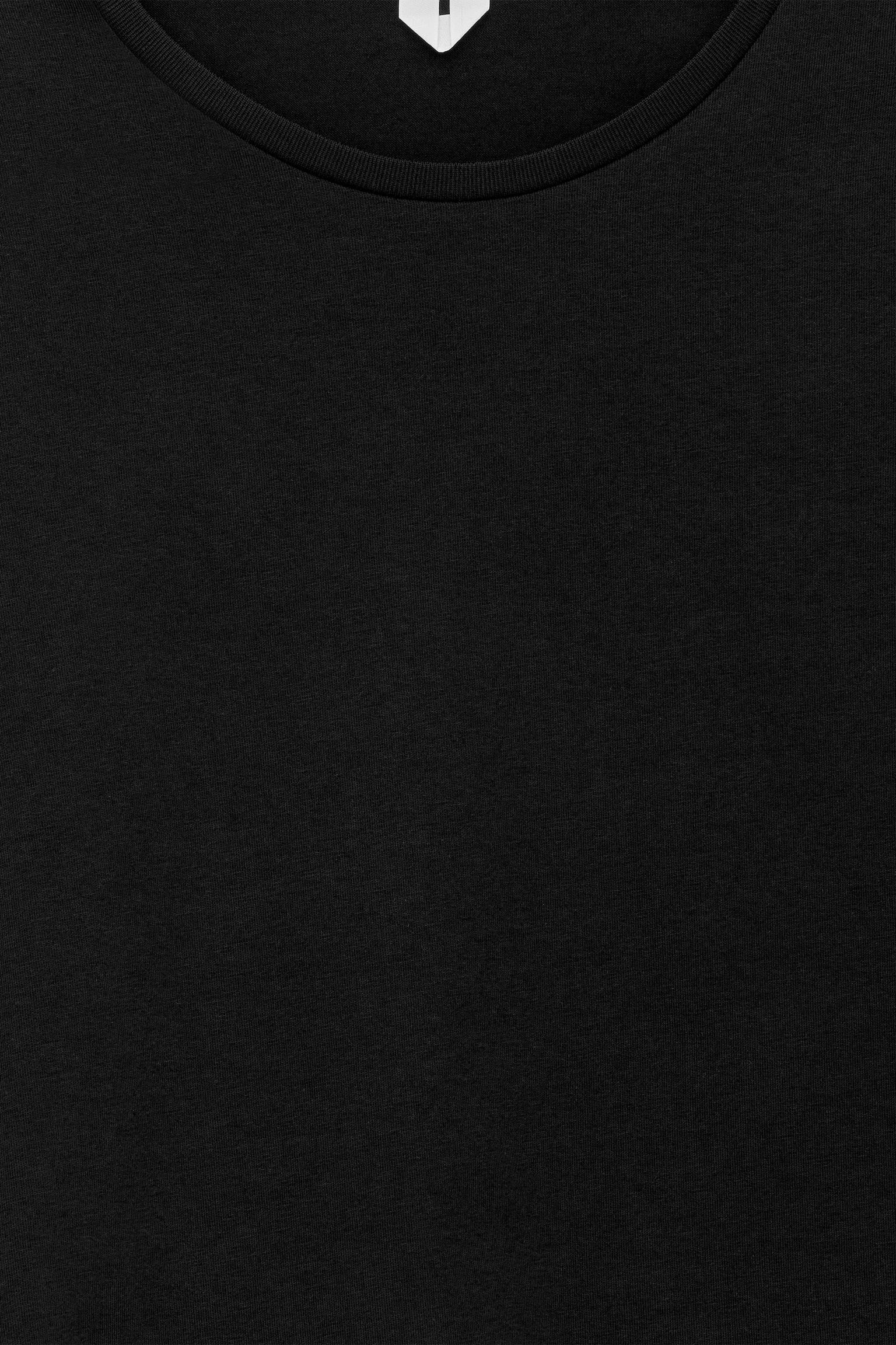 T-shirt à manches longues en coton extensible - Noir - 5