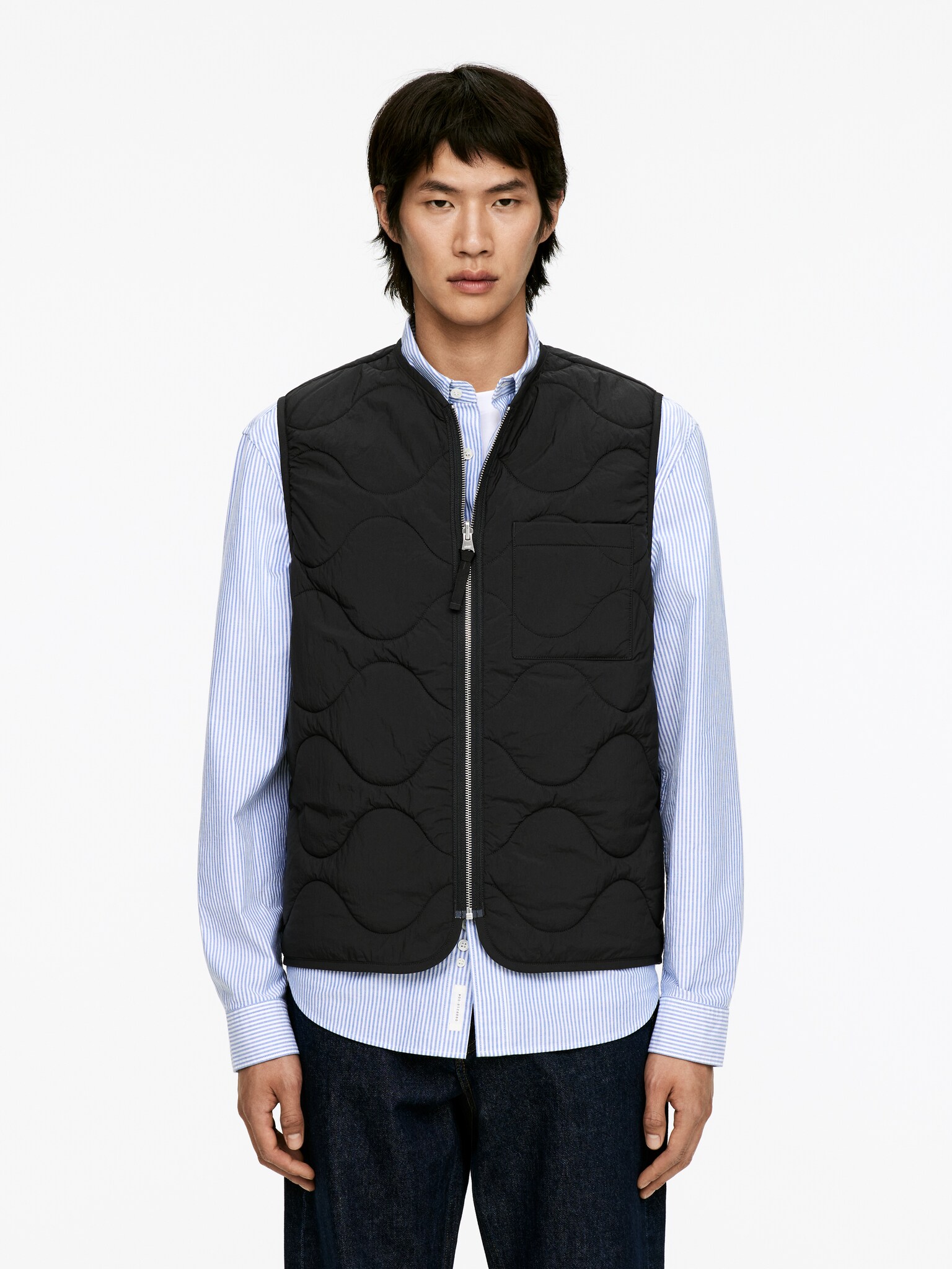Veste matelassée sans manches 2-en-1 - Noir/Vert kaki/Bleu foncé/Rouge brun/Vert - 7