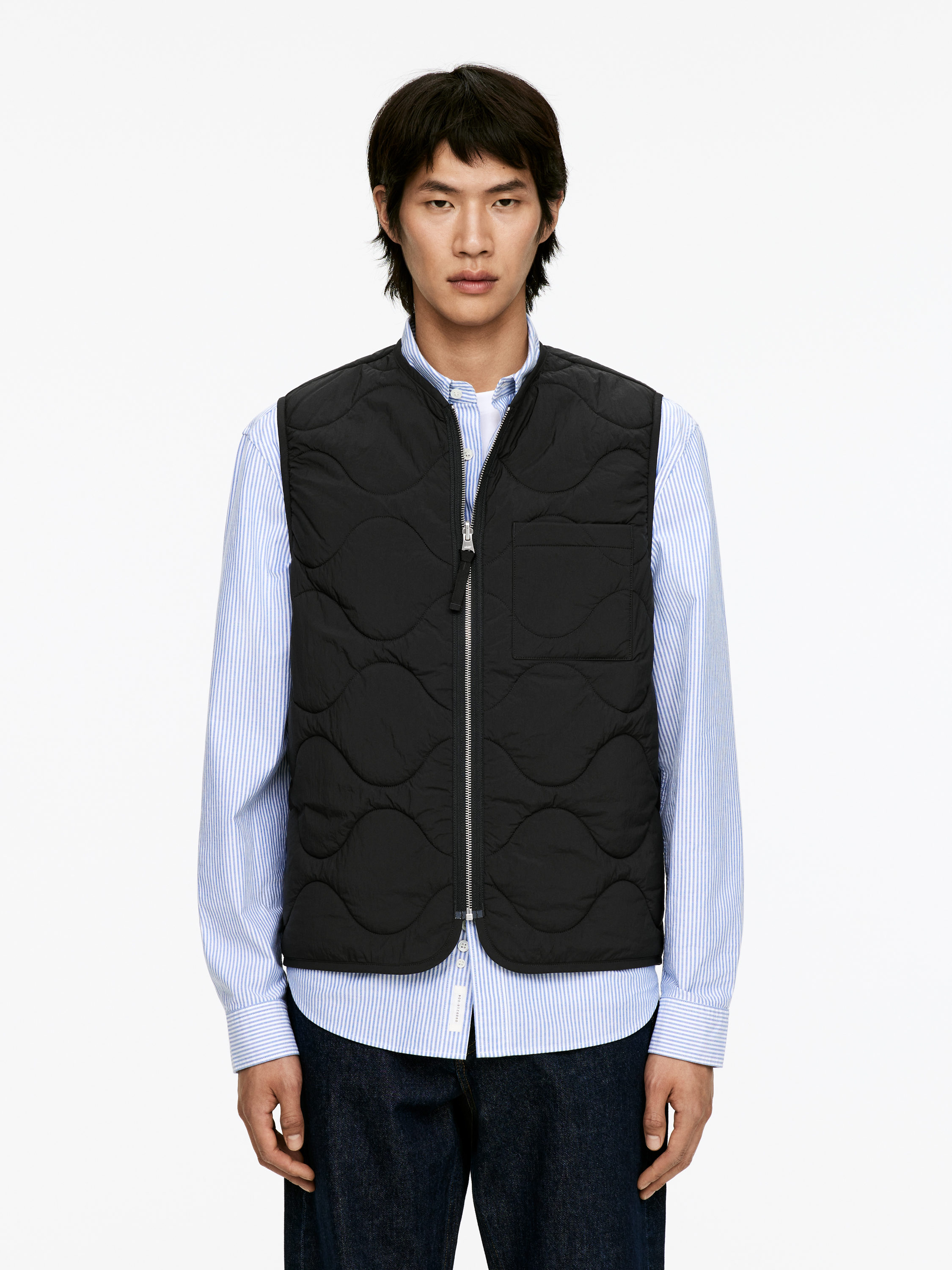 Gesteppte 2-in-1-Liner-Weste - Schwarz - Regular Fit - Herren - StillMedia/Lookbook - 42