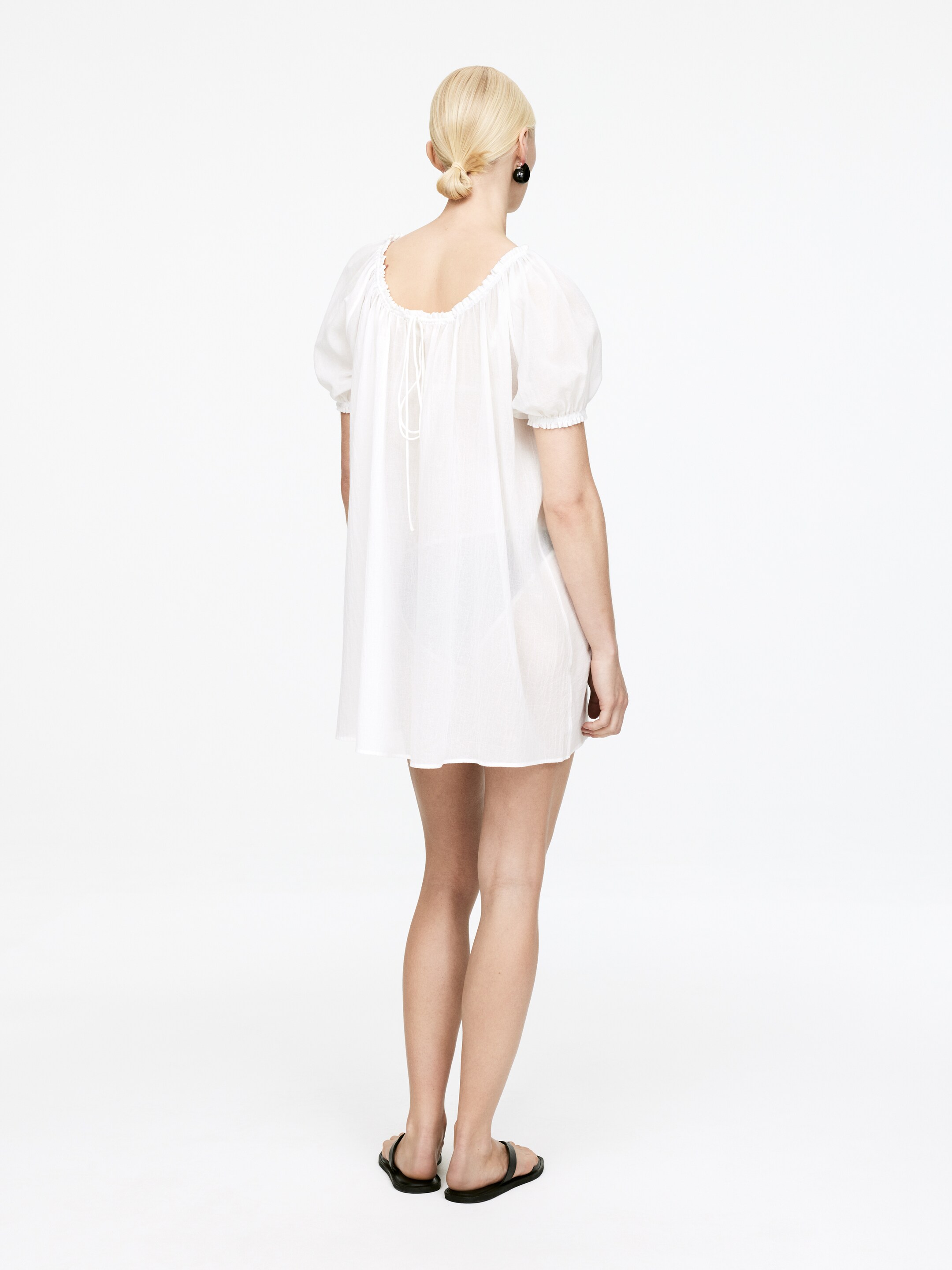 Nagyobb kép megtekintése: Pamut voile strandruha - Off White - NŐI | H&M HU 2