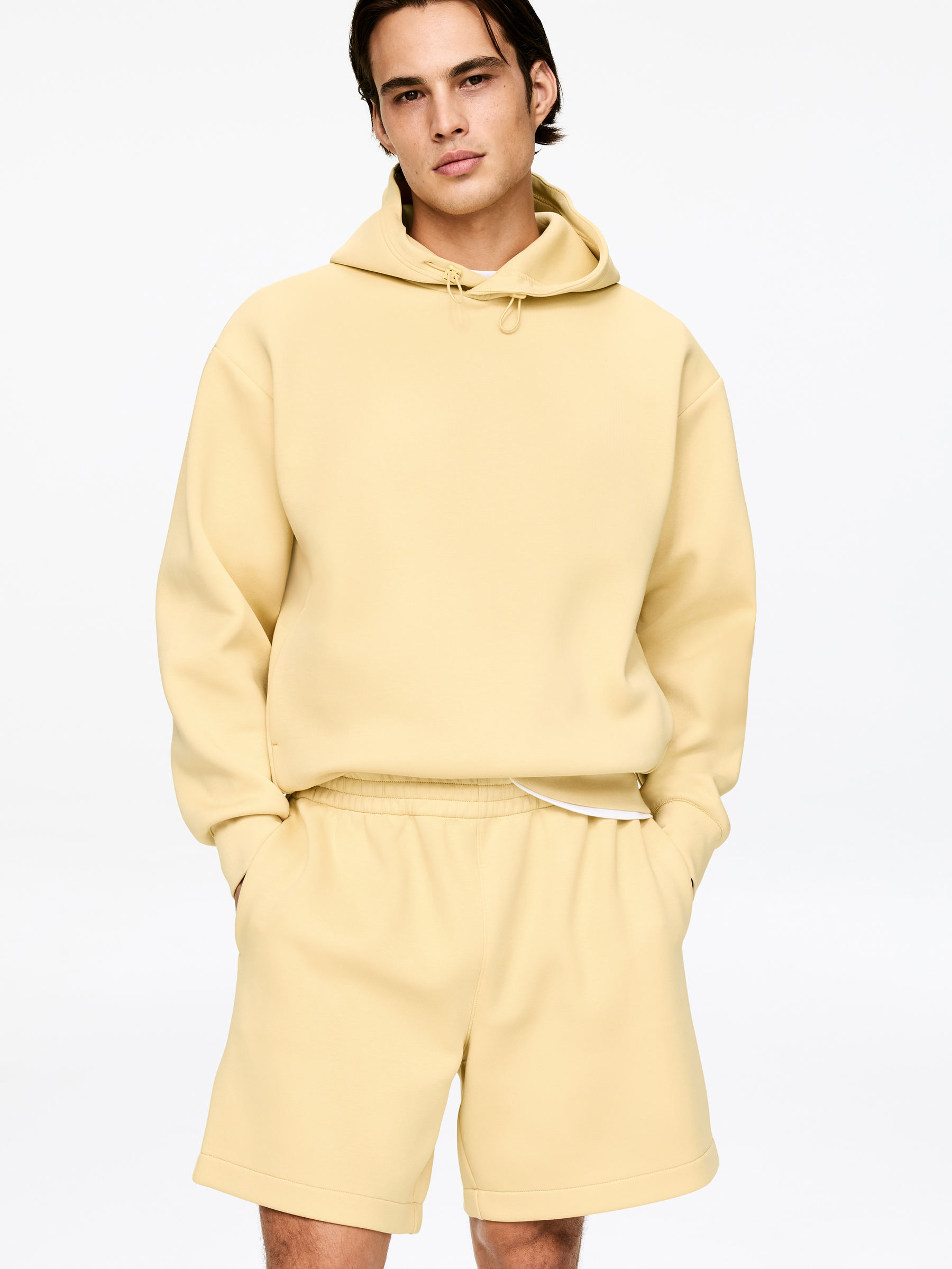 Relaxed Jersey Shorts - Yellow - Loose fit - Men - StillMedia/Lookbook - 3