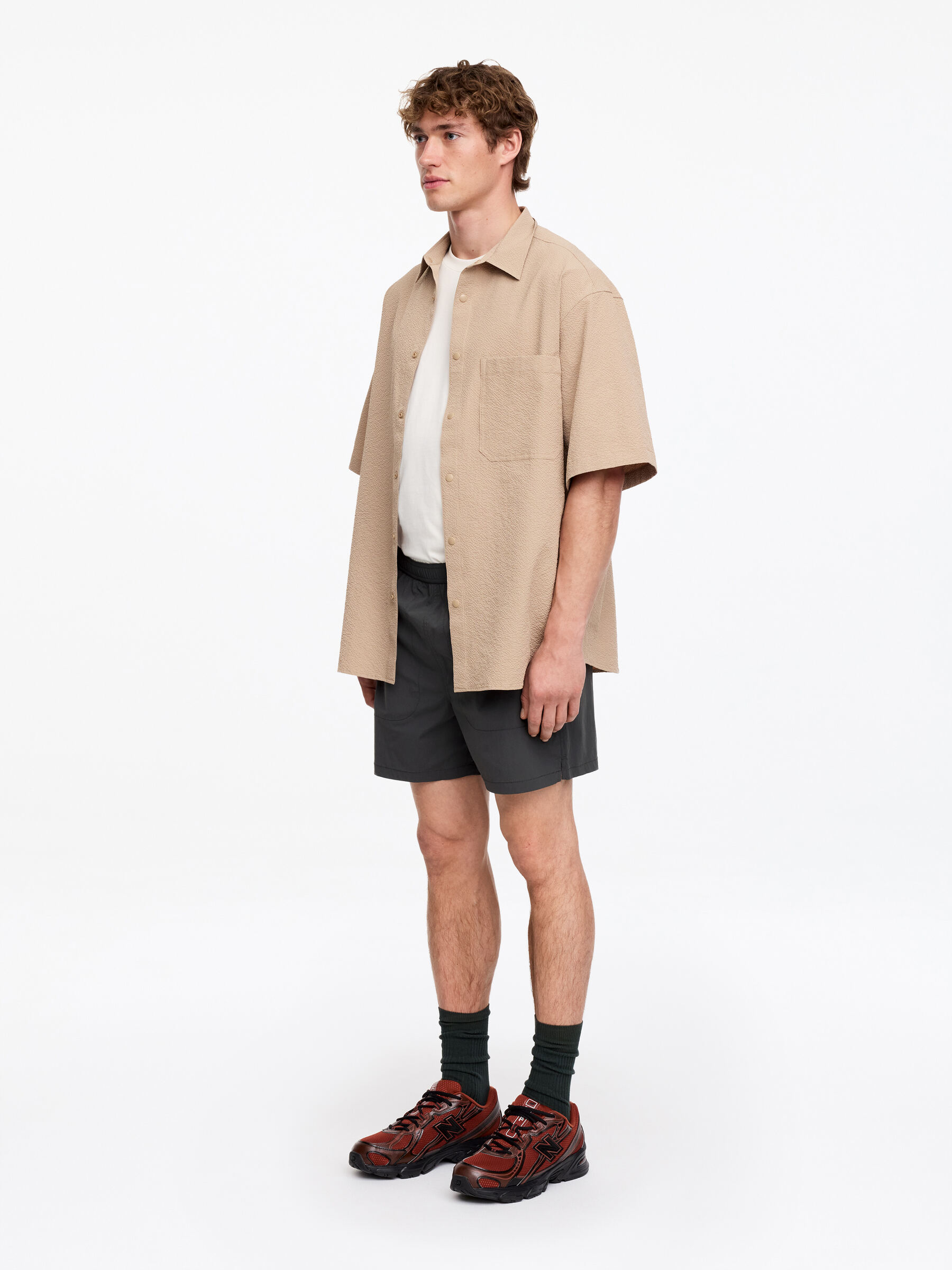 Lightweight Shorts - Grey - Regular fit - Men - StillMedia/Lookbook - 5