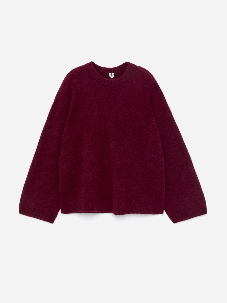ARKET Women's  Alpaca-Wool Blend Jumper Red,  size S