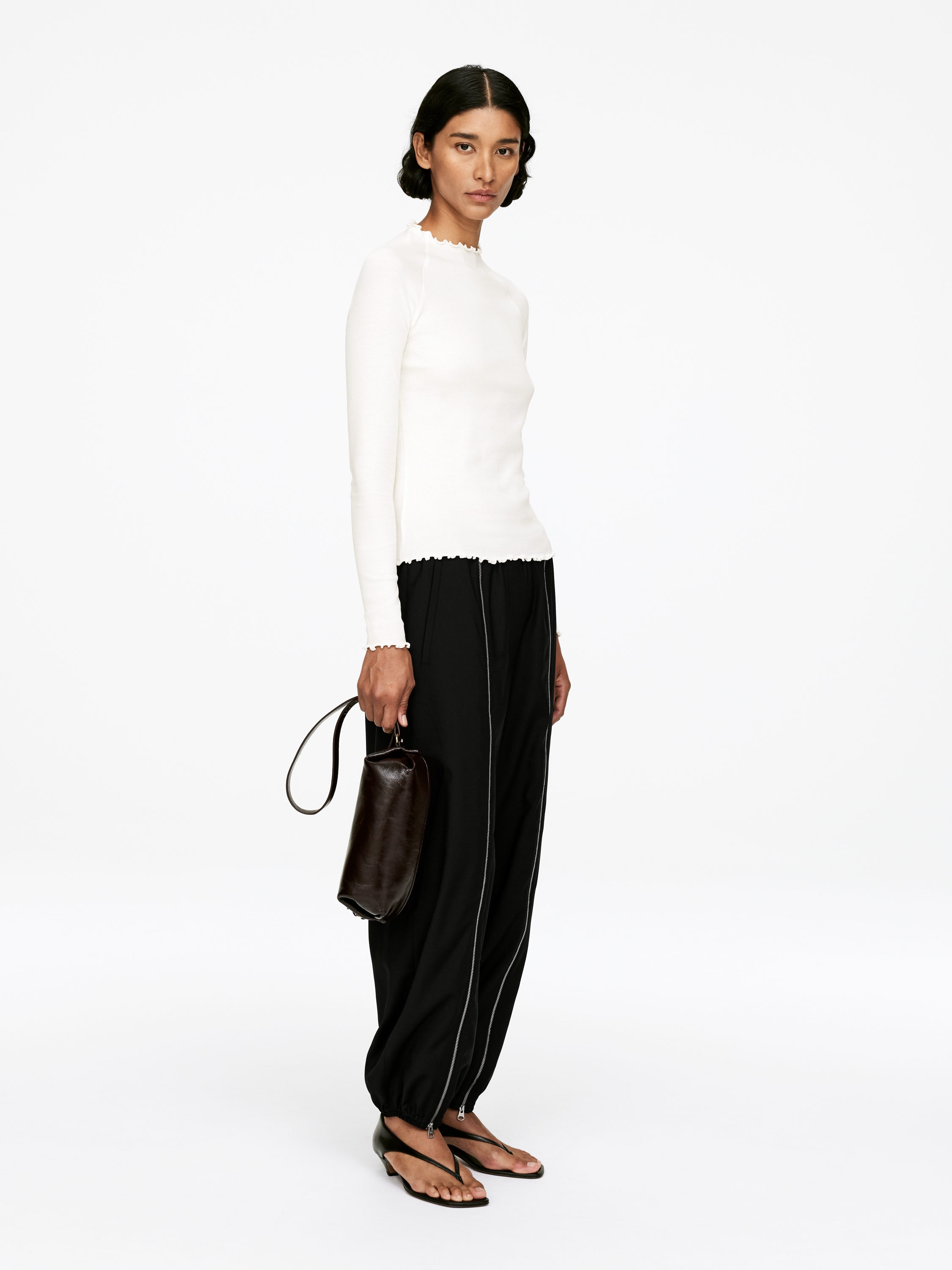 Babylock Long-Sleeve T-Shirt - Off White - Slim fit - Women - StillMedia/Lookbook - 3