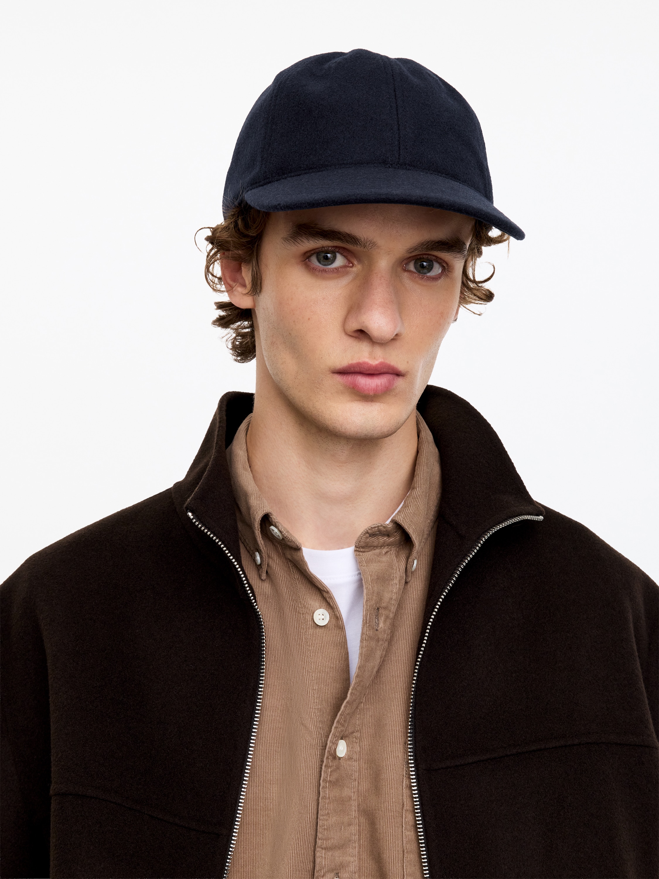 Wool Blend Baseball Cap – Dark Navy – ARKET DK