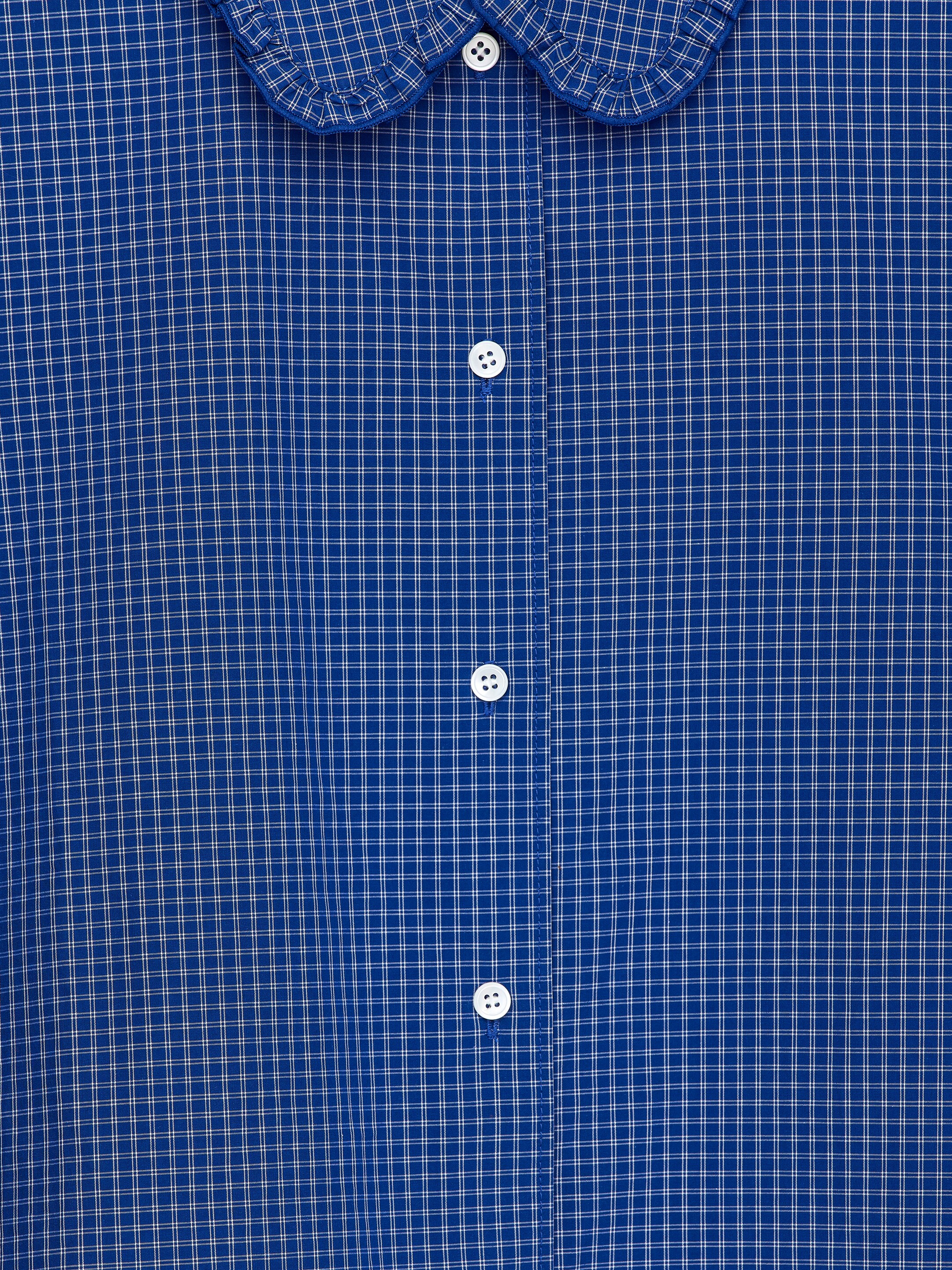 Visualizza immagine più grande: Camicetta con gale - Blu/A quadri - DONNA | H&M IT 6