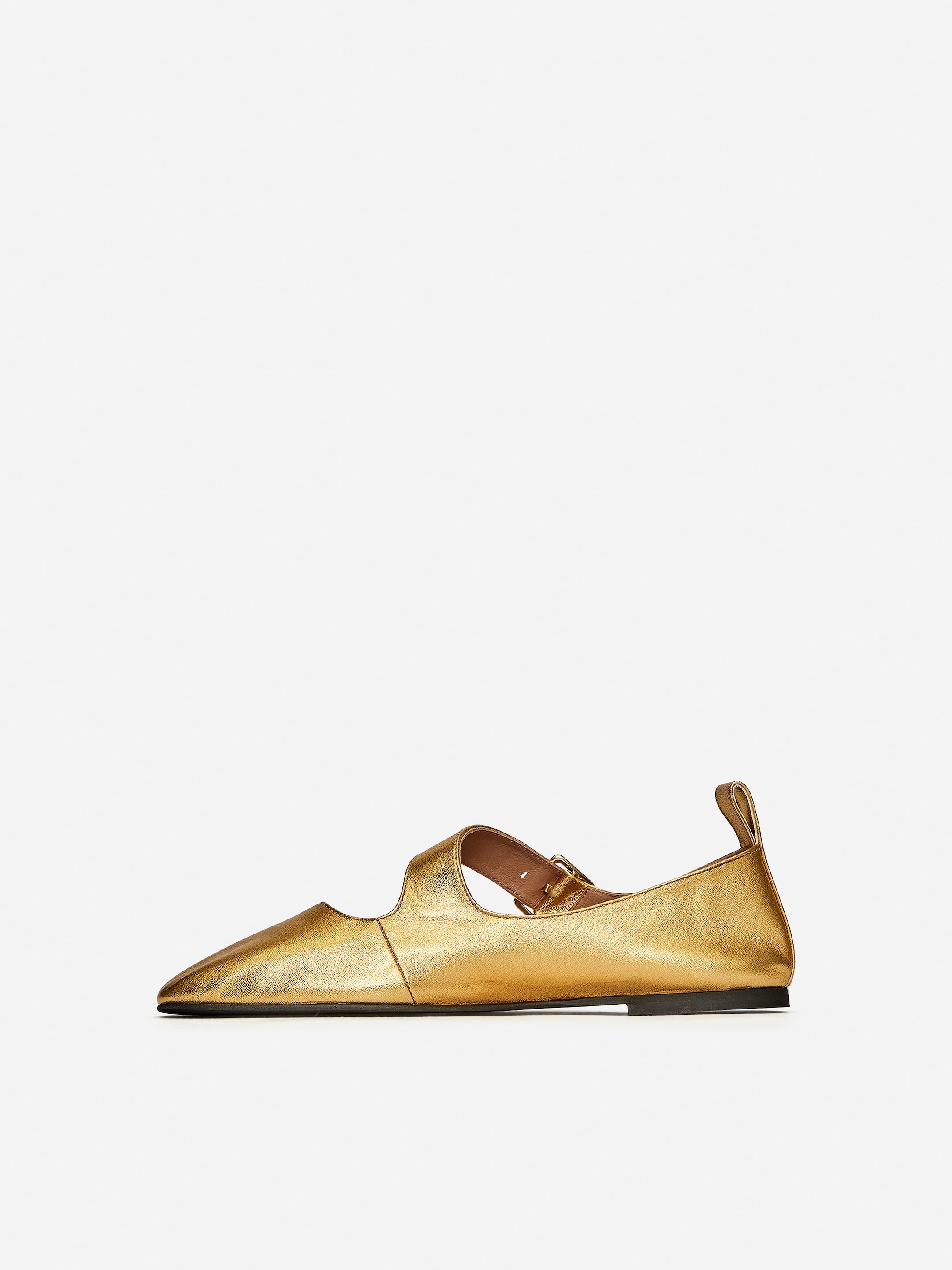 Metallic Mary Jane Flats - Gold - Women - StillMedia/DescriptiveStillLife - 3