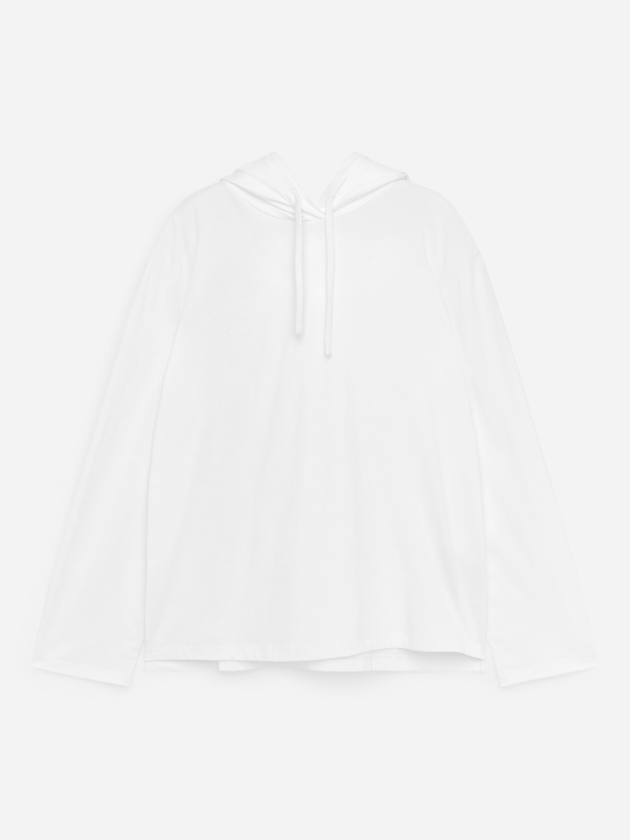 Hooded Sweatshirt-#FFFFFF-18935