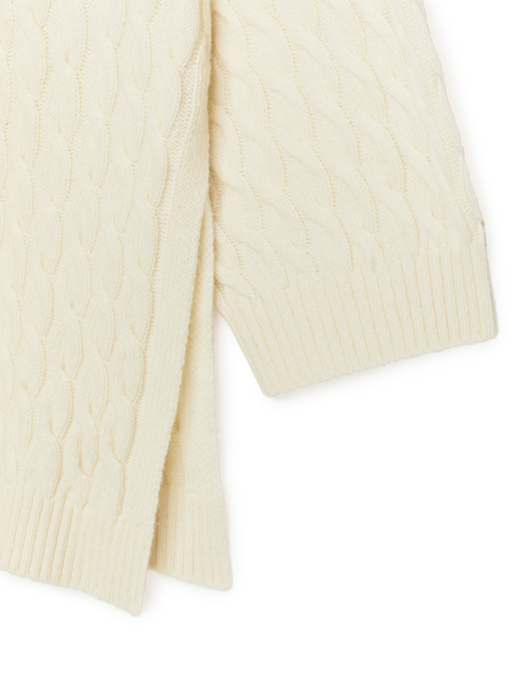 Strickpullover aus Wolle mit Zopfmuster - Cremeweiß - Relaxed Fit - Damen - StillMedia/DescriptiveDetail - 2