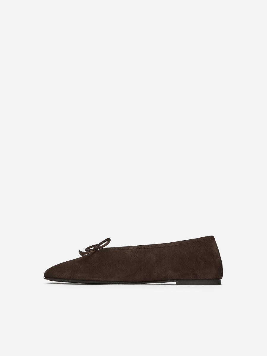 Rowena Suede Flats Ballerinas