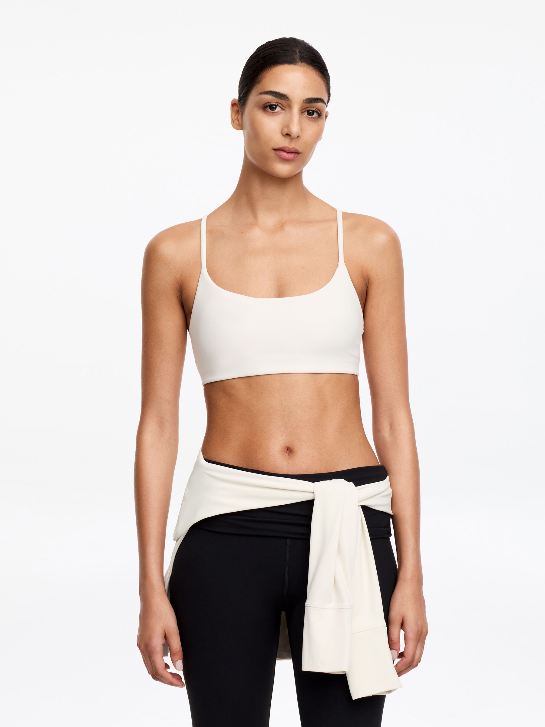 Soft Stretch Sports Bra-#E9E2D6-17808