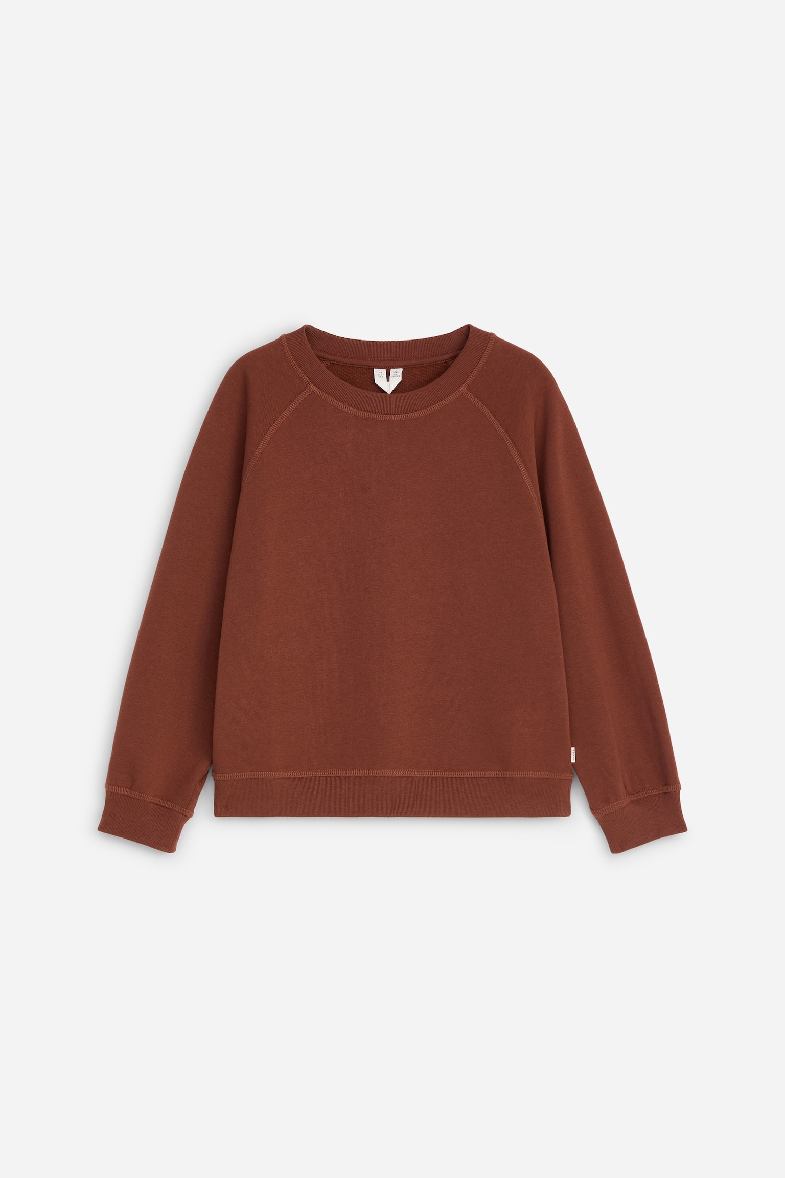 Sweatshirt aus Baumwolle - Rostrot/Knallblau - 1