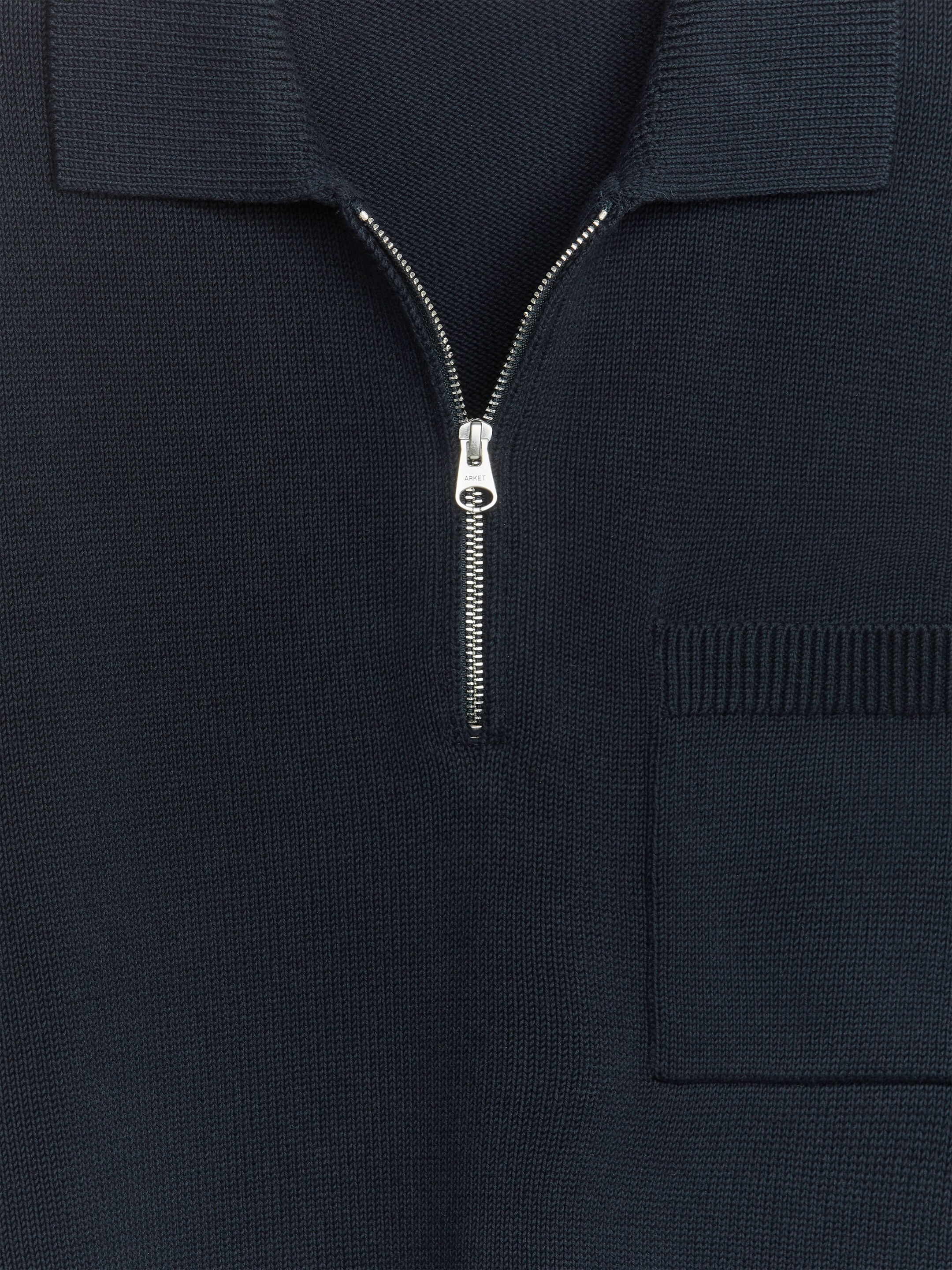 Größeres Bild anzeigen: Baumwollpullover mit kurzem Reißverschluss - Dunkelblau - Men | H&M AT 2