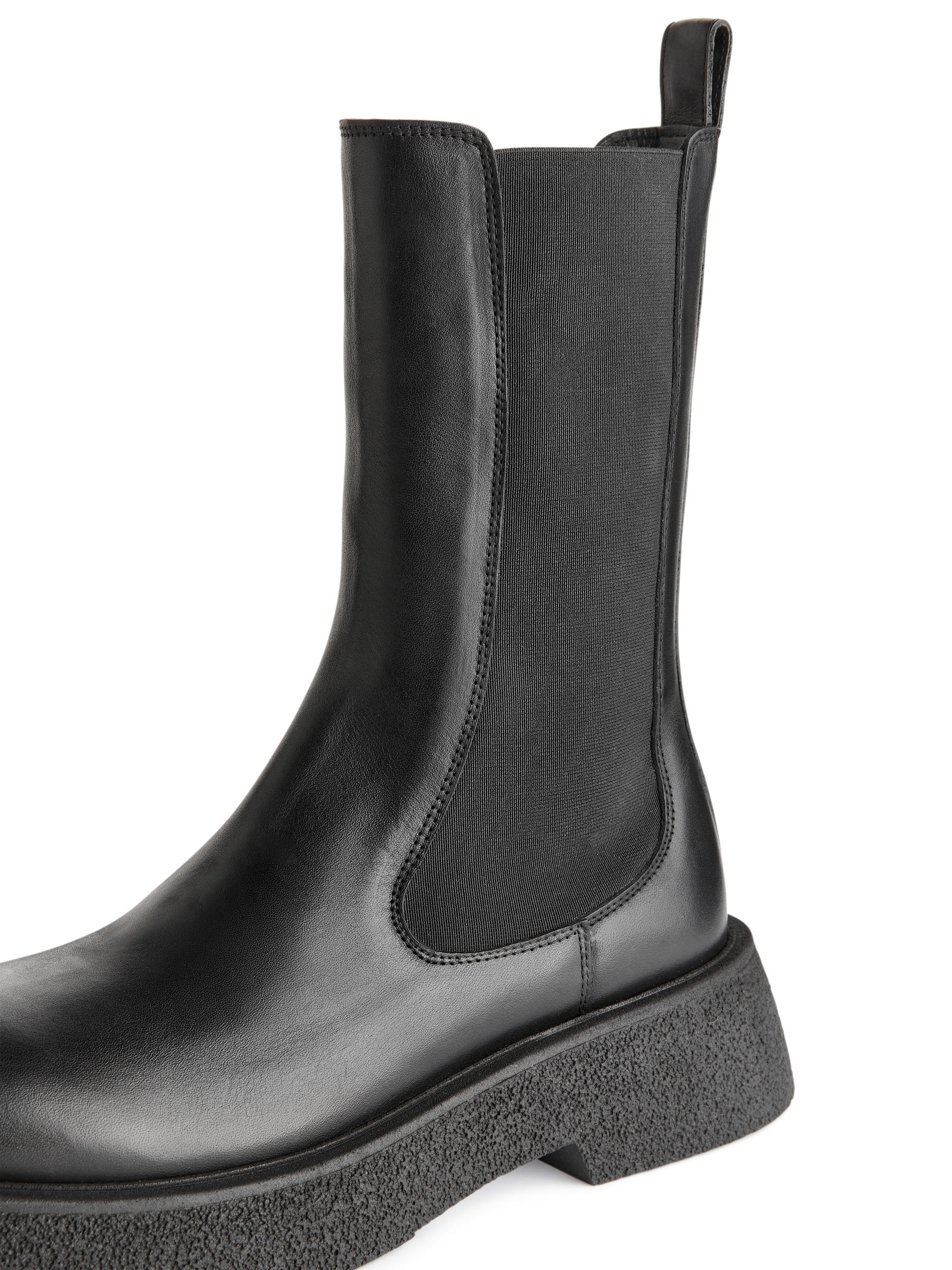 High-Shaft Chelsea Boots - Black - Women - StillMedia/DescriptiveDetail - 3