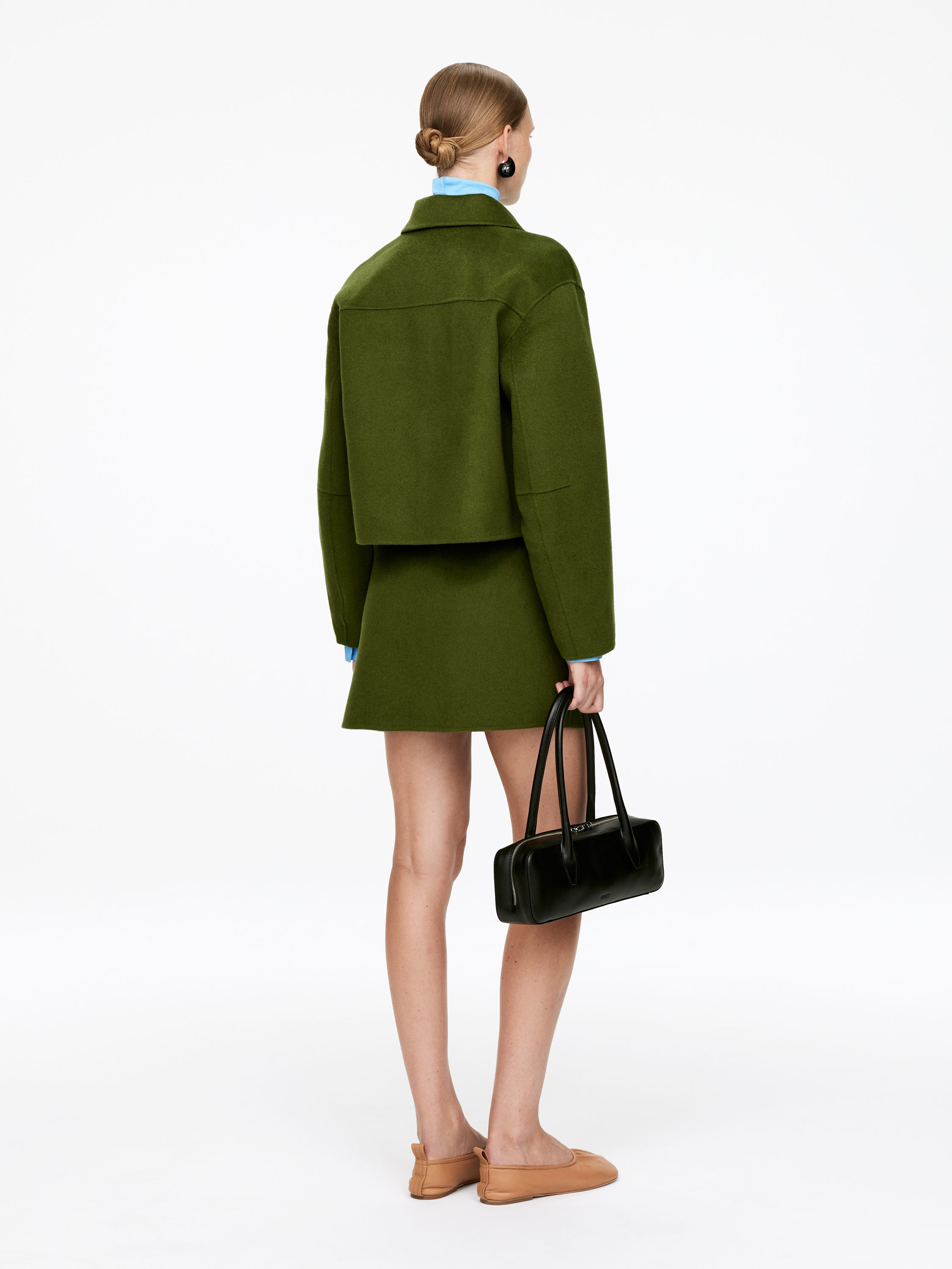 Doublé Wool-Blend Overshirt - Green - Regular fit - Women - StillMedia/Lookbook - 4