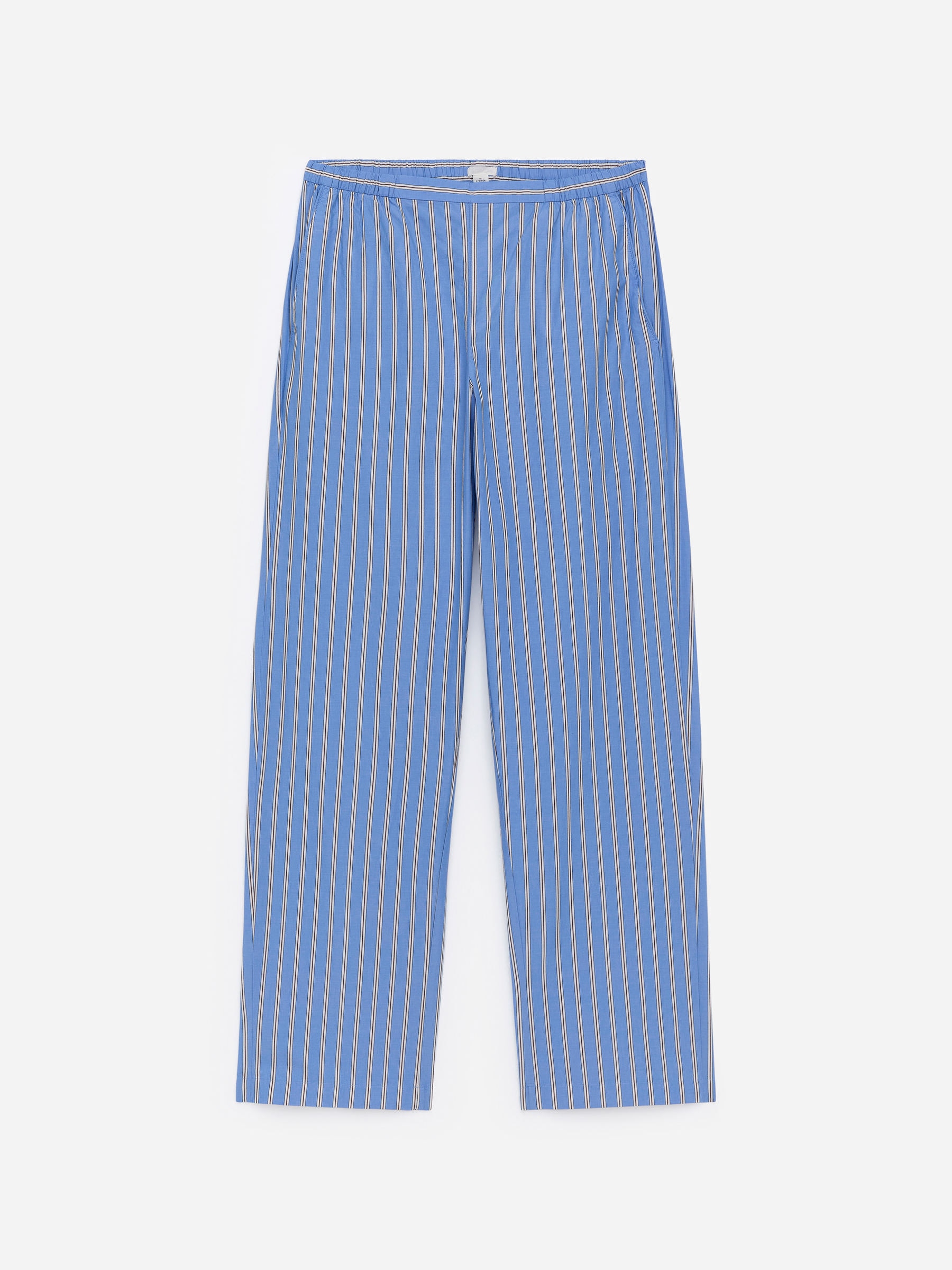 Cotton Pyjama Trousers - Blue/Striped - Regular fit - Women - StillMedia/DescriptiveStillLife - 2