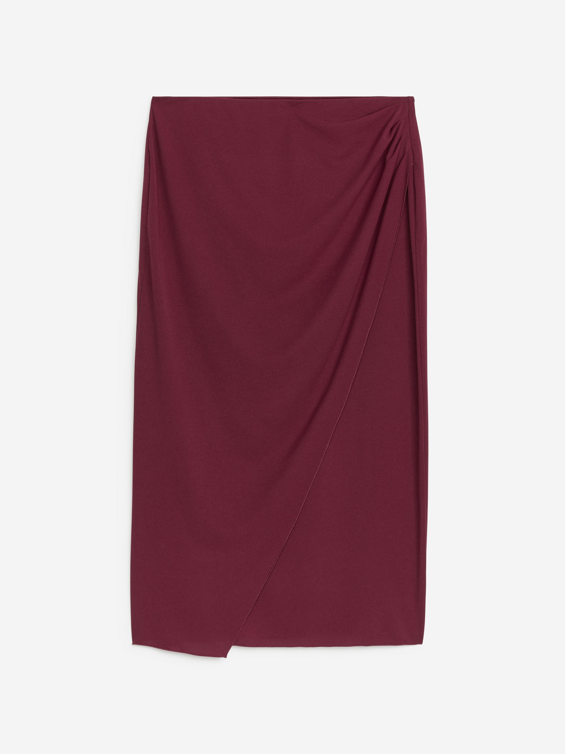 Falda cruzada de punto-Rojo-7168