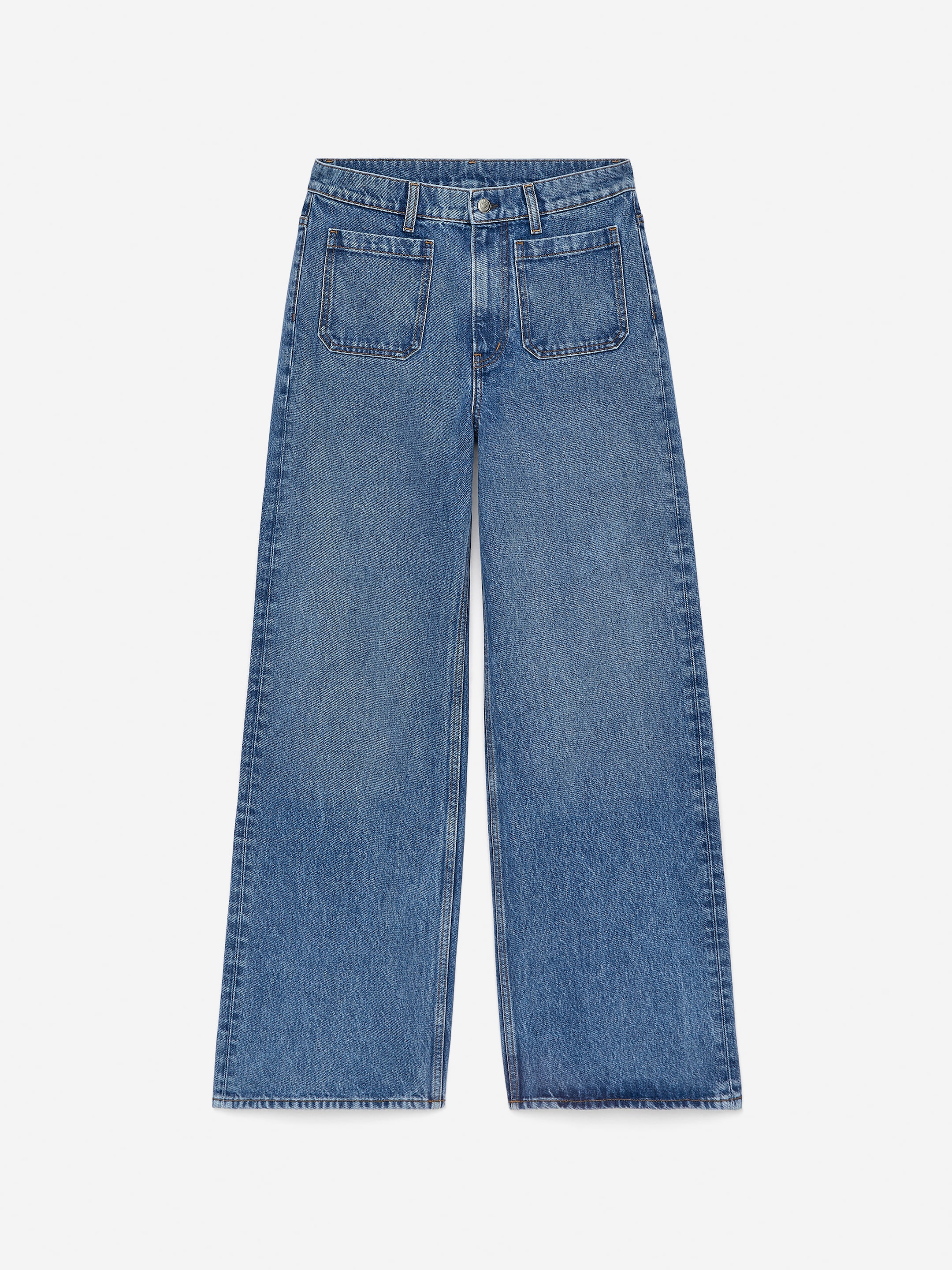 Visa större bild: LUPINE utsvängda jeans - Mellanblå - DAM | H&M FI 5