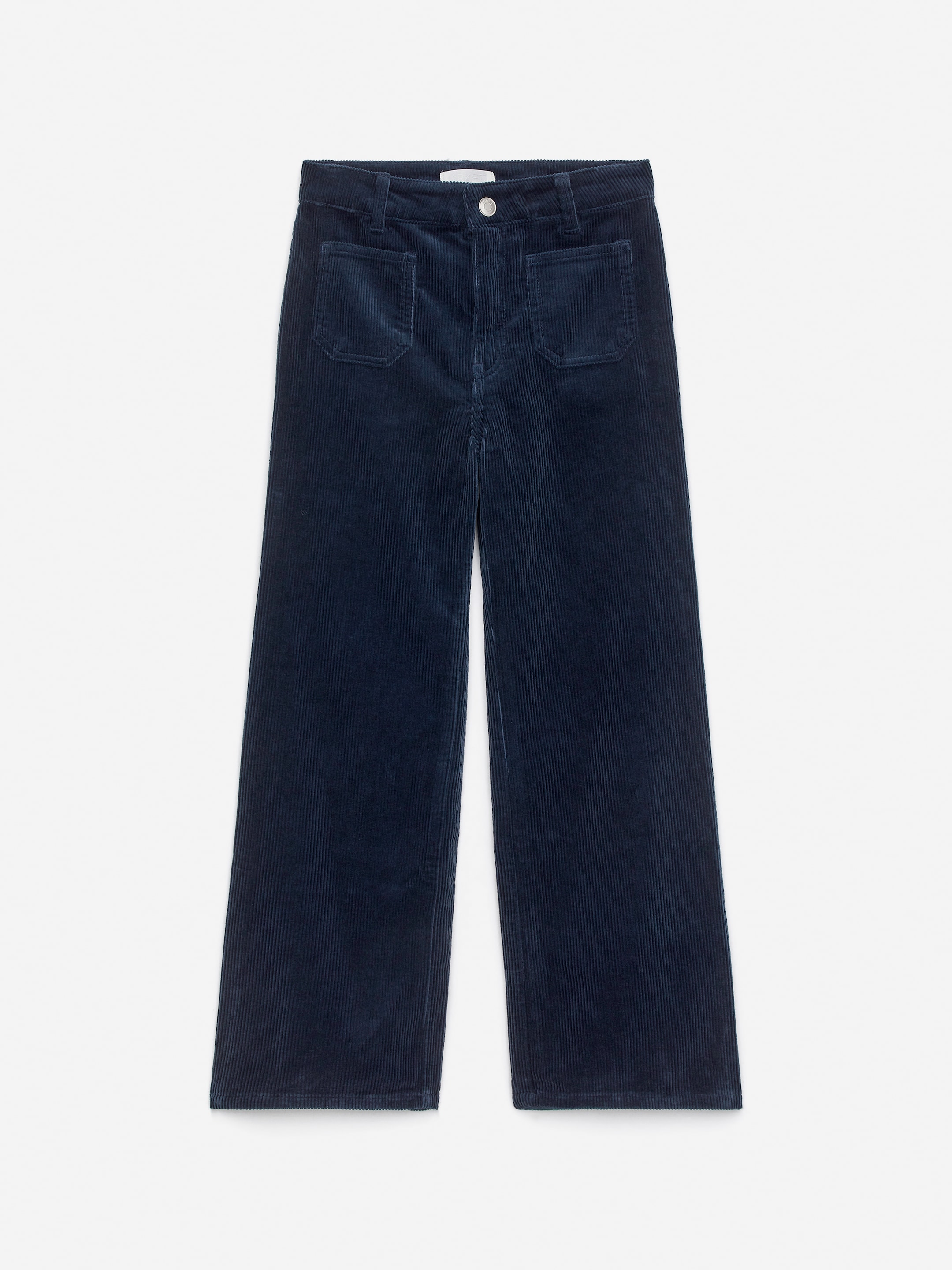 Visualizza immagine più grande: Pantaloni in velluto a coste svasati - Blu scuro - BAMBINO | H&M IT 1