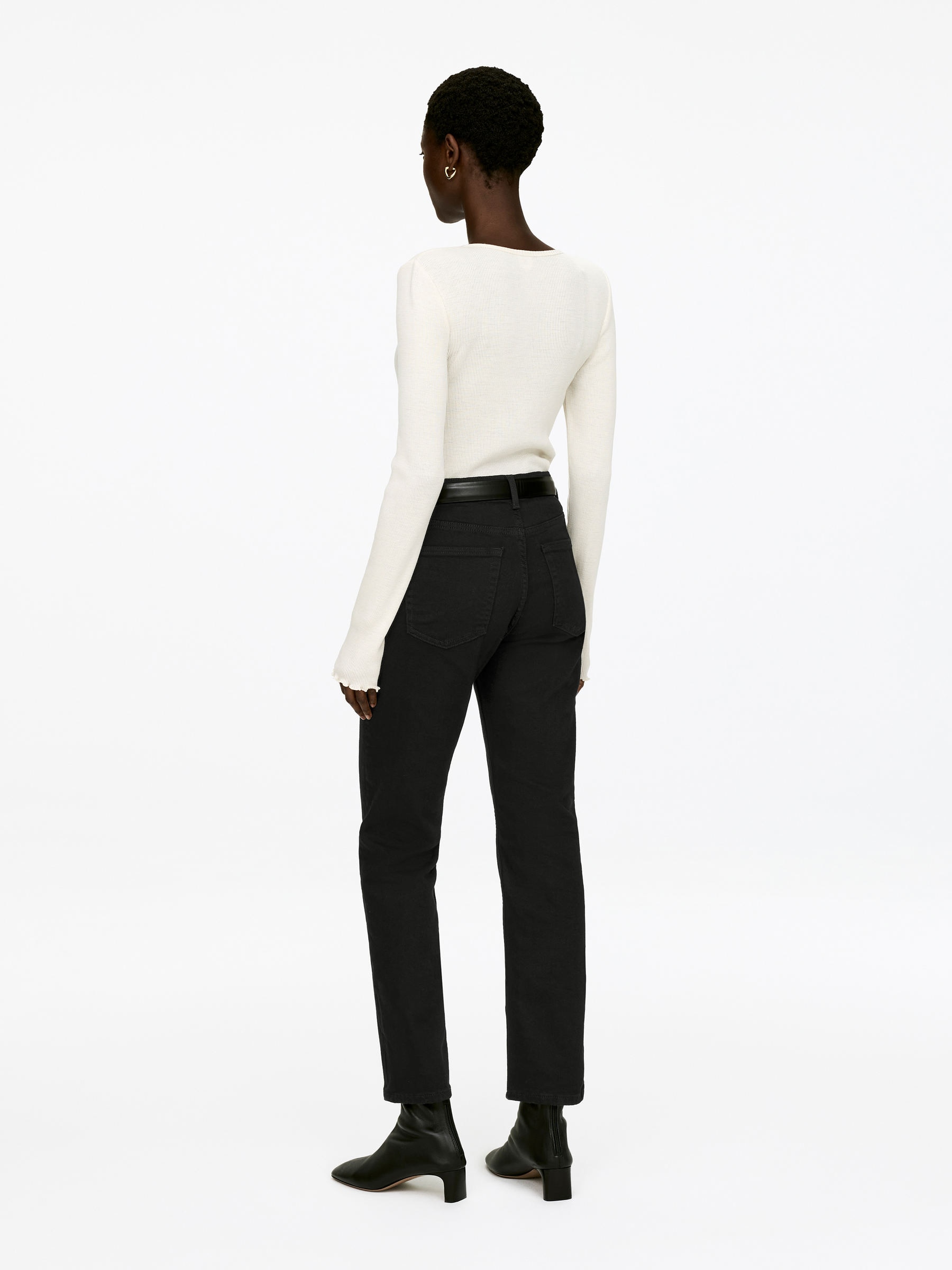 JADE CROPPED smala jeans - Svart - Slim fit - Women - StillMedia/Lookbook - 13