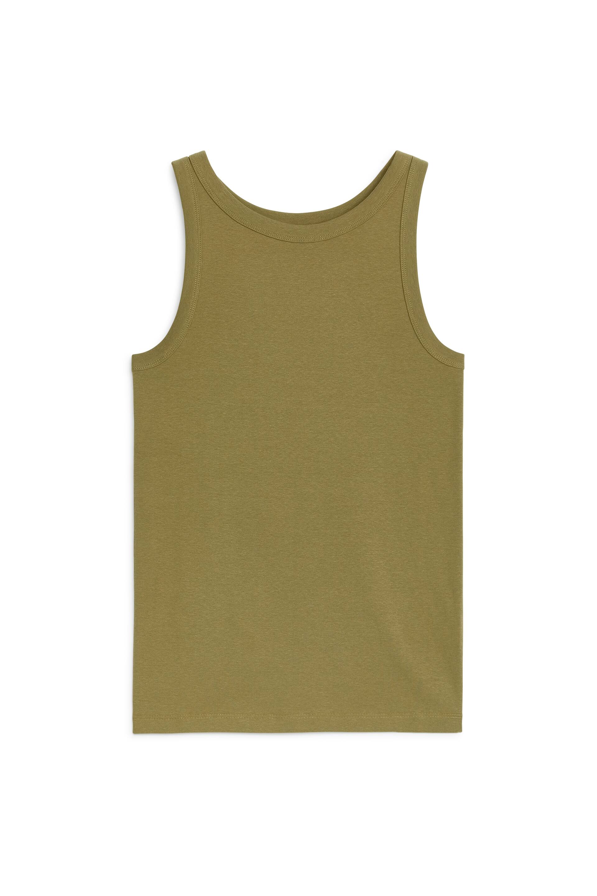 Agrandir l'image: Débardeur côtelé - Vert kaki - FEMME | H&M FR 1